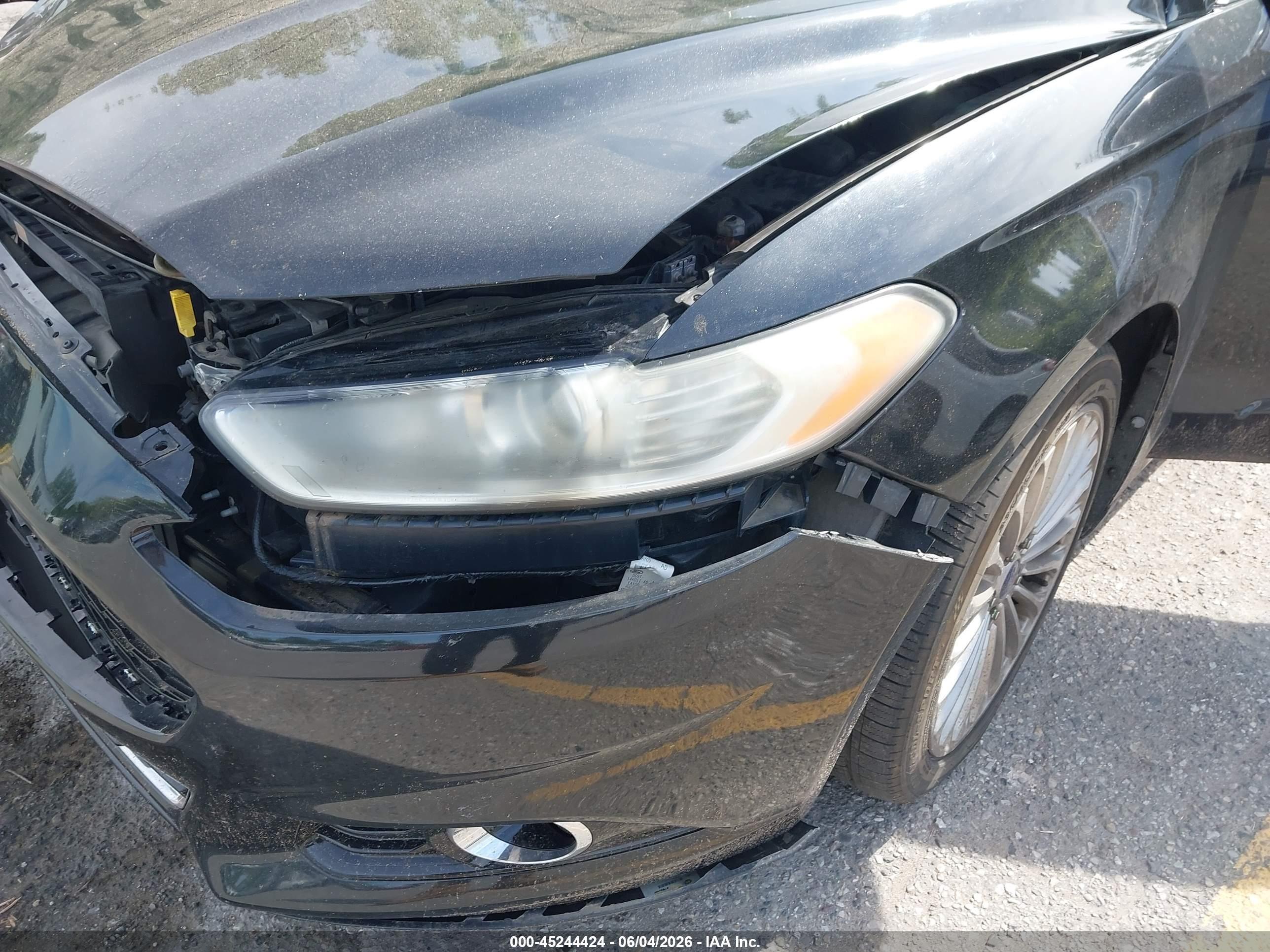 2014 Ford Fusion Titanium Black vin: 3FA6P0K91ER112997