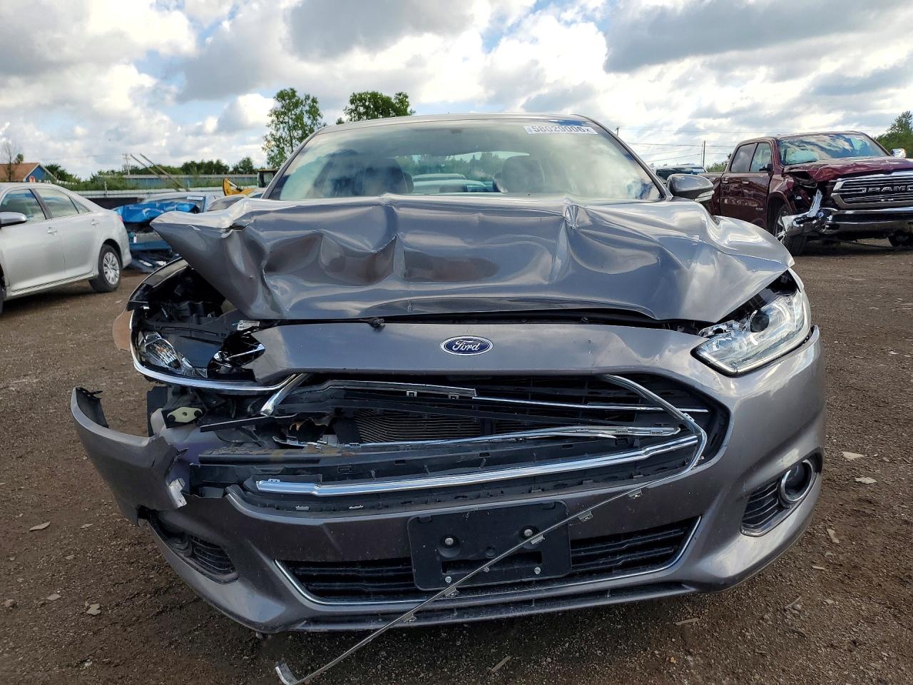 2014 Ford Fusion Titanium Gray vin: 3FA6P0K91ER123238