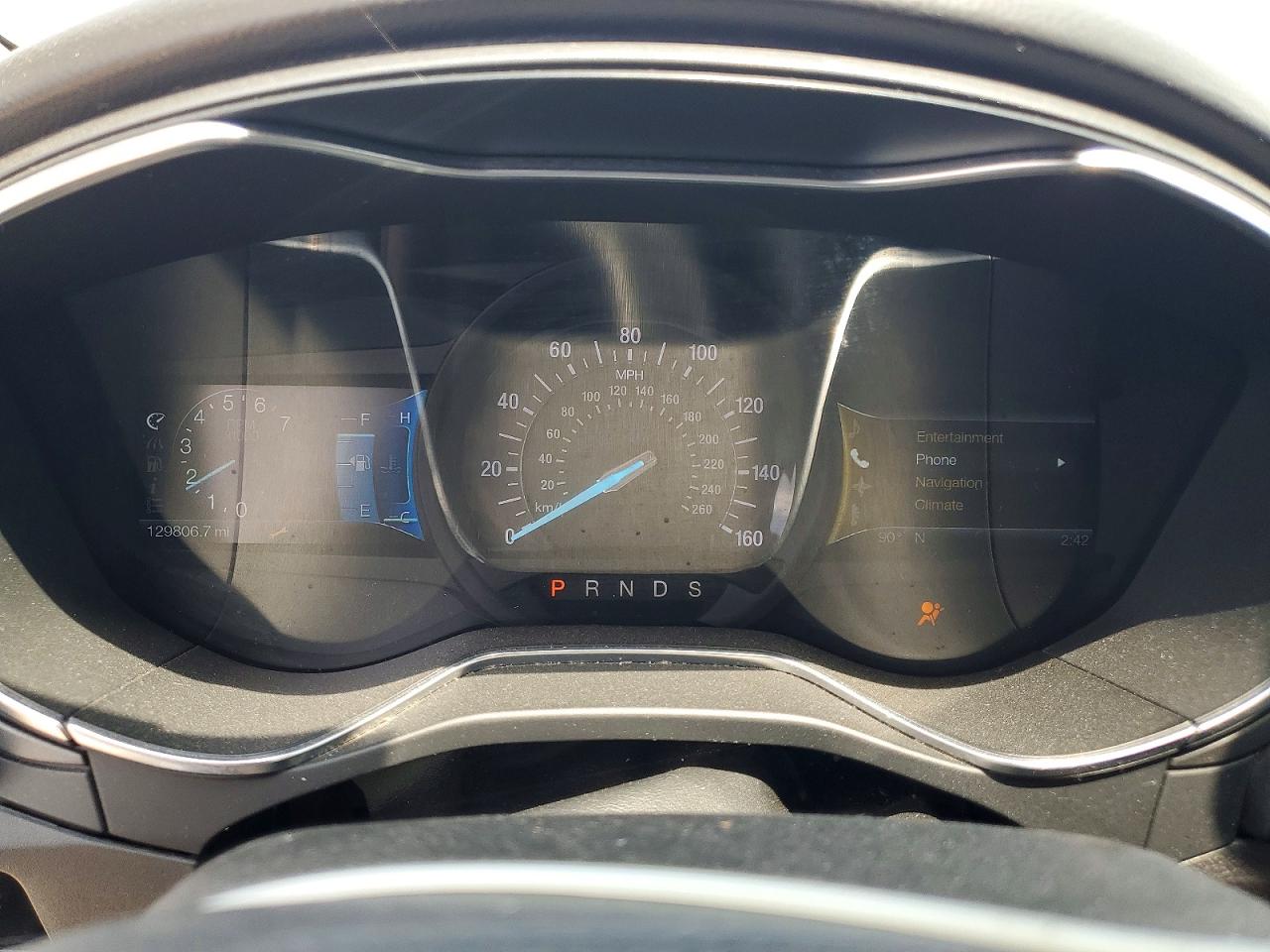 2014 Ford Fusion Titanium White vin: 3FA6P0K91ER133655