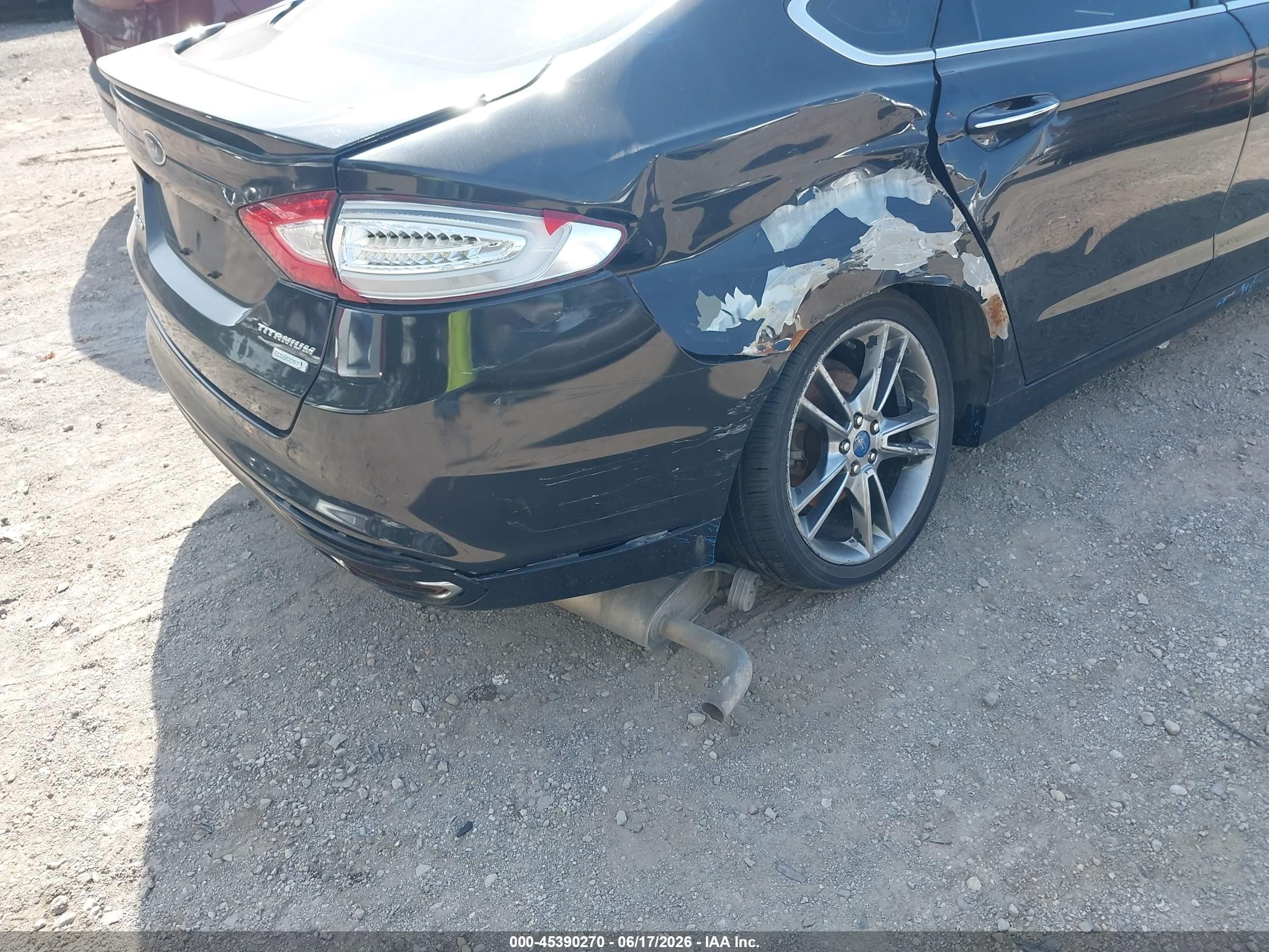2014 Ford Fusion Titanium Black vin: 3FA6P0K91ER217992