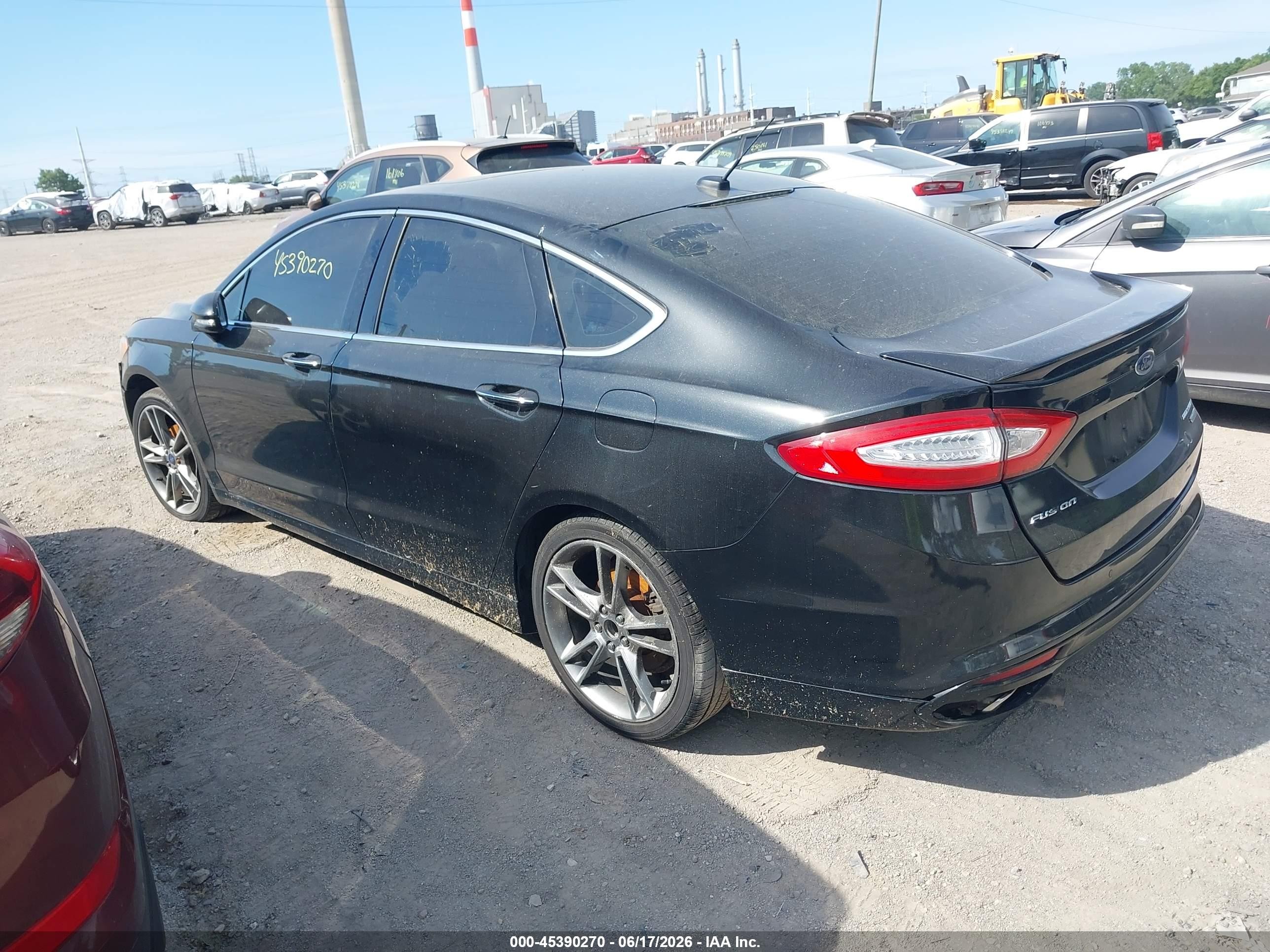 2014 Ford Fusion Titanium Black vin: 3FA6P0K91ER217992