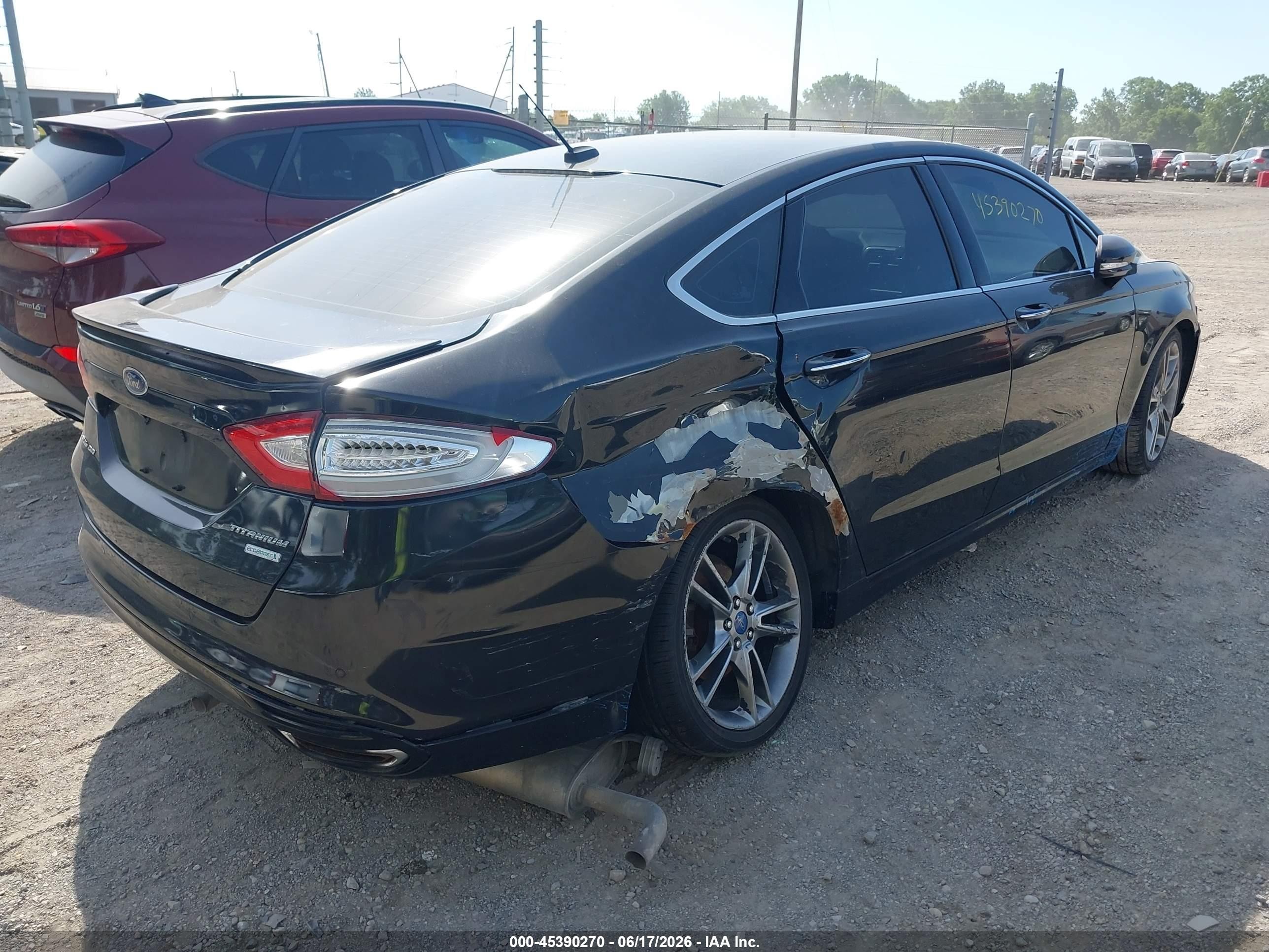 2014 Ford Fusion Titanium Black vin: 3FA6P0K91ER217992