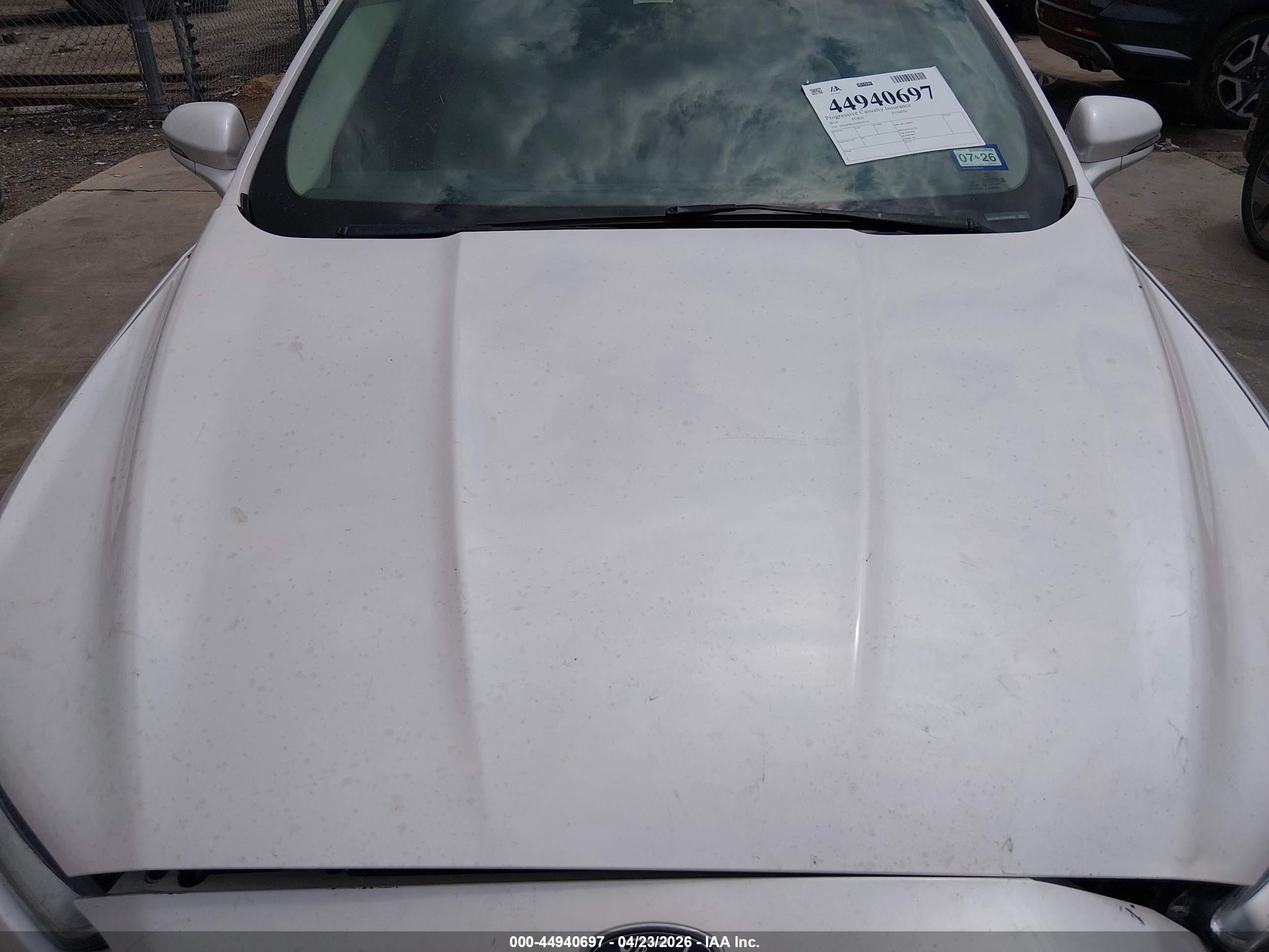 2014 Ford Fusion Titanium Белый vin: 3FA6P0K91ER283510