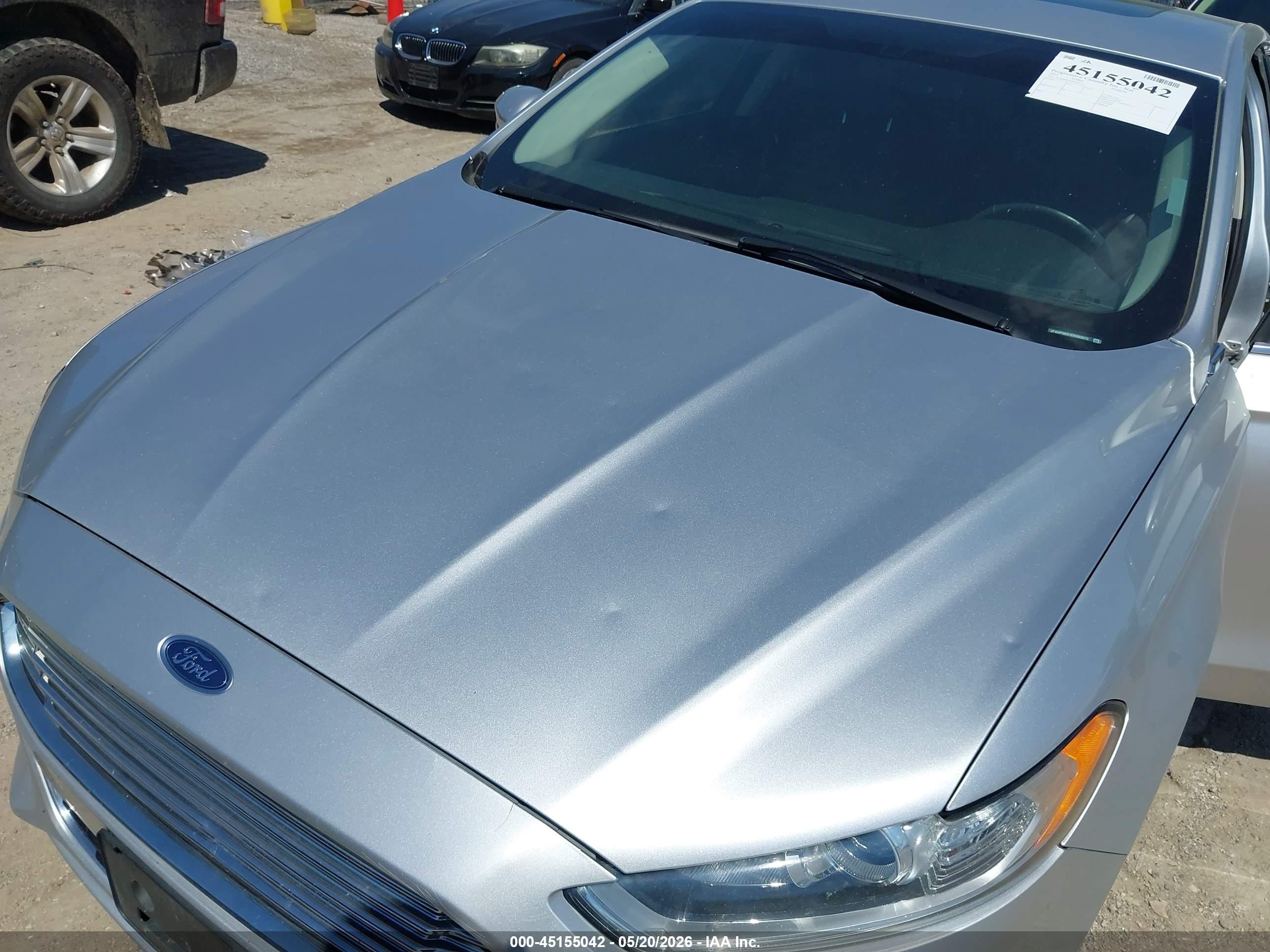 2014 Ford Fusion Titanium Silver vin: 3FA6P0K91ER283572