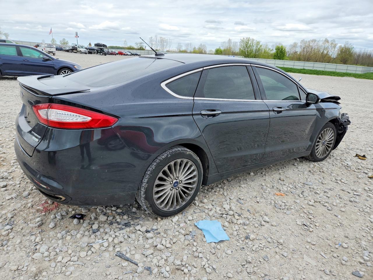 2014 Ford Fusion Titanium Black vin: 3FA6P0K91ER290635