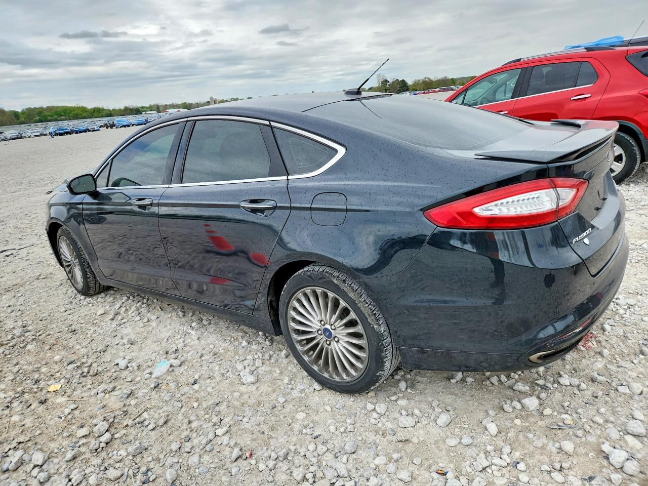 2014 Ford Fusion Titanium Black vin: 3FA6P0K91ER290635