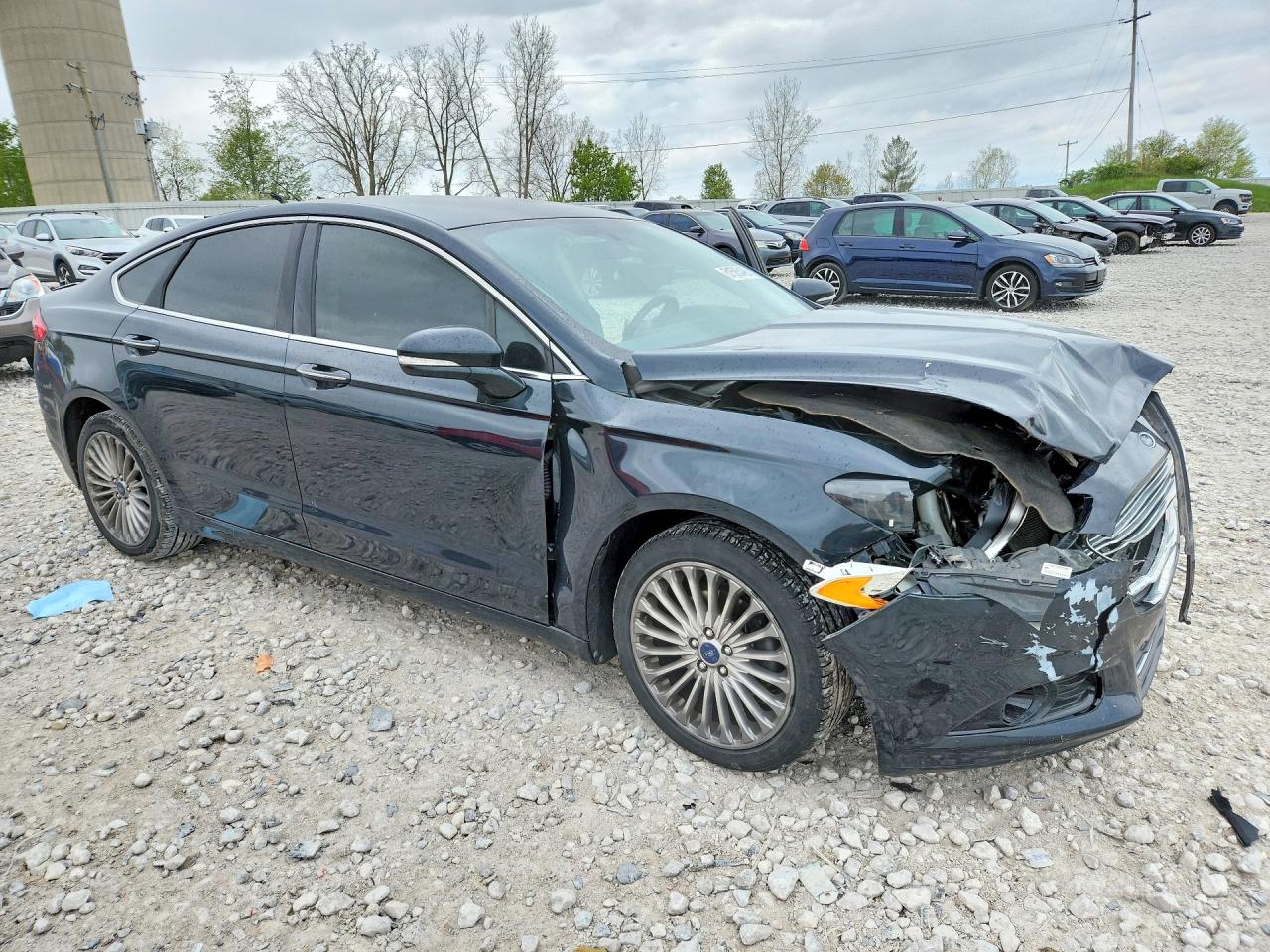 2014 Ford Fusion Titanium Black vin: 3FA6P0K91ER290635