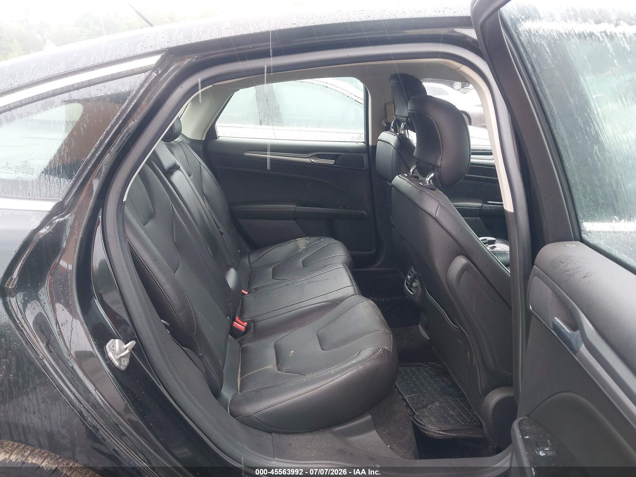 2014 Ford Fusion Titanium Black vin: 3FA6P0K91ER303075