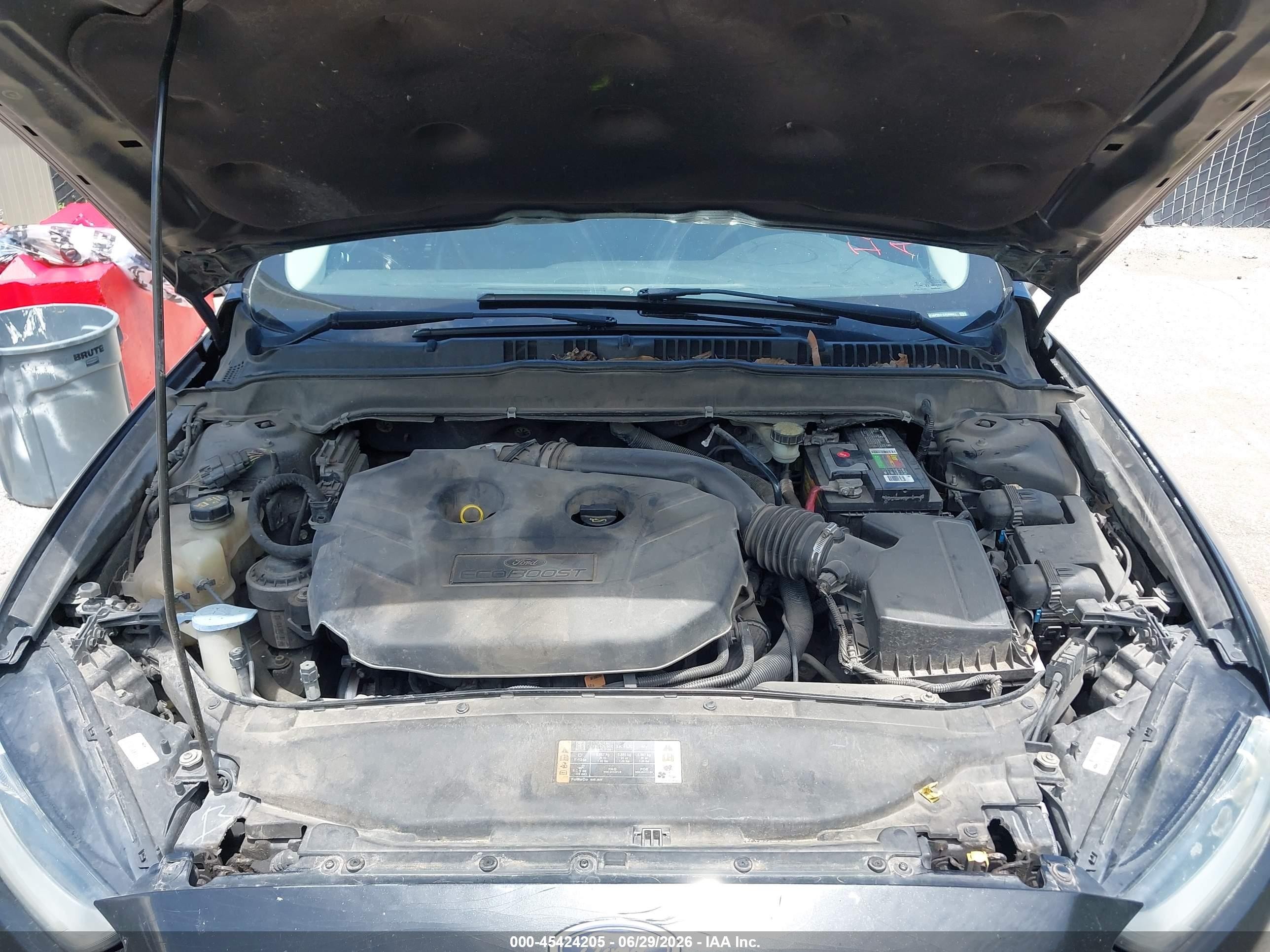 2014 Ford Fusion Titanium Черный vin: 3FA6P0K91ER308521