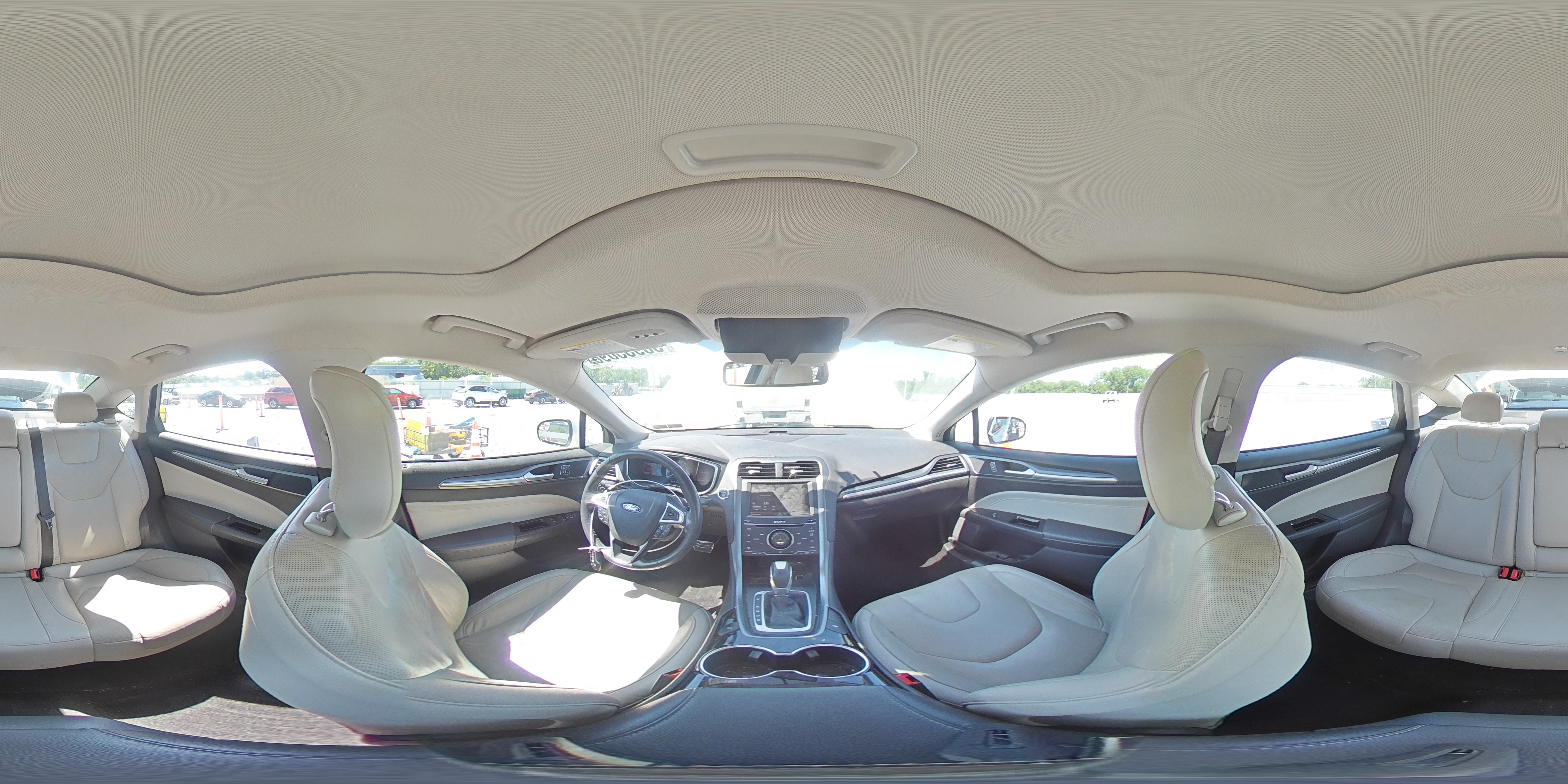 2015 Ford Fusion Titanium White vin: 3FA6P0K91FR101242