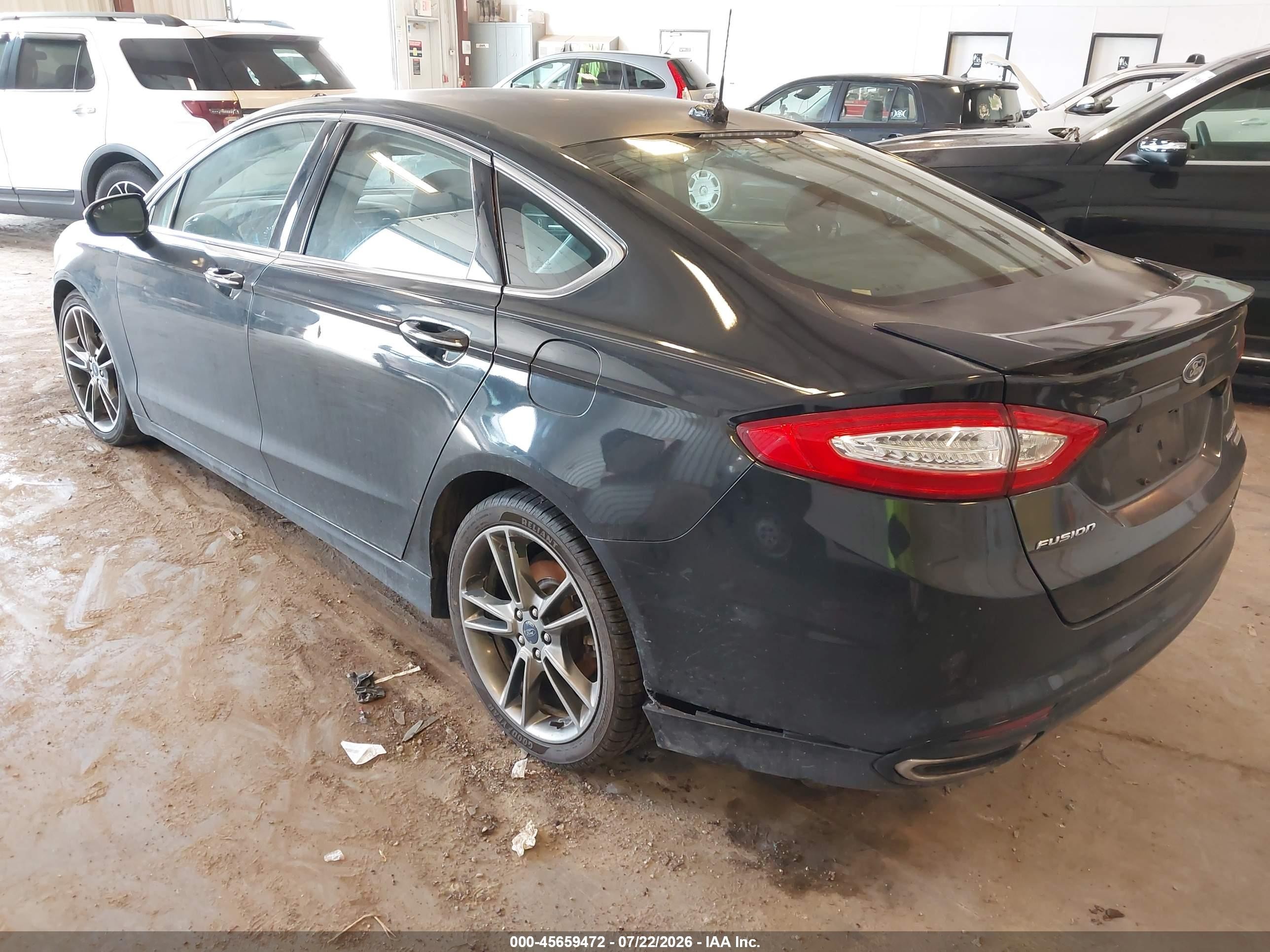 2015 Ford Fusion Titanium Black vin: 3FA6P0K91FR102147