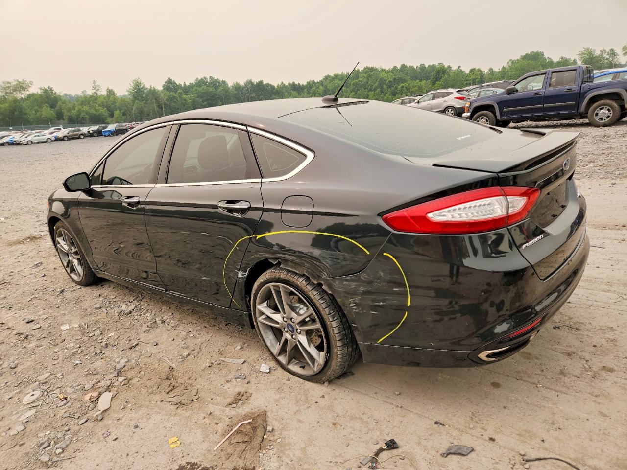 2015 Ford Fusion Titanium Black vin: 3FA6P0K91FR109048