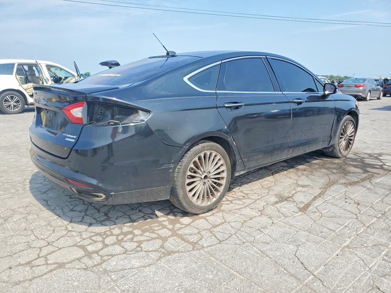2015 Ford Fusion Titanium Black vin: 3FA6P0K91FR115903