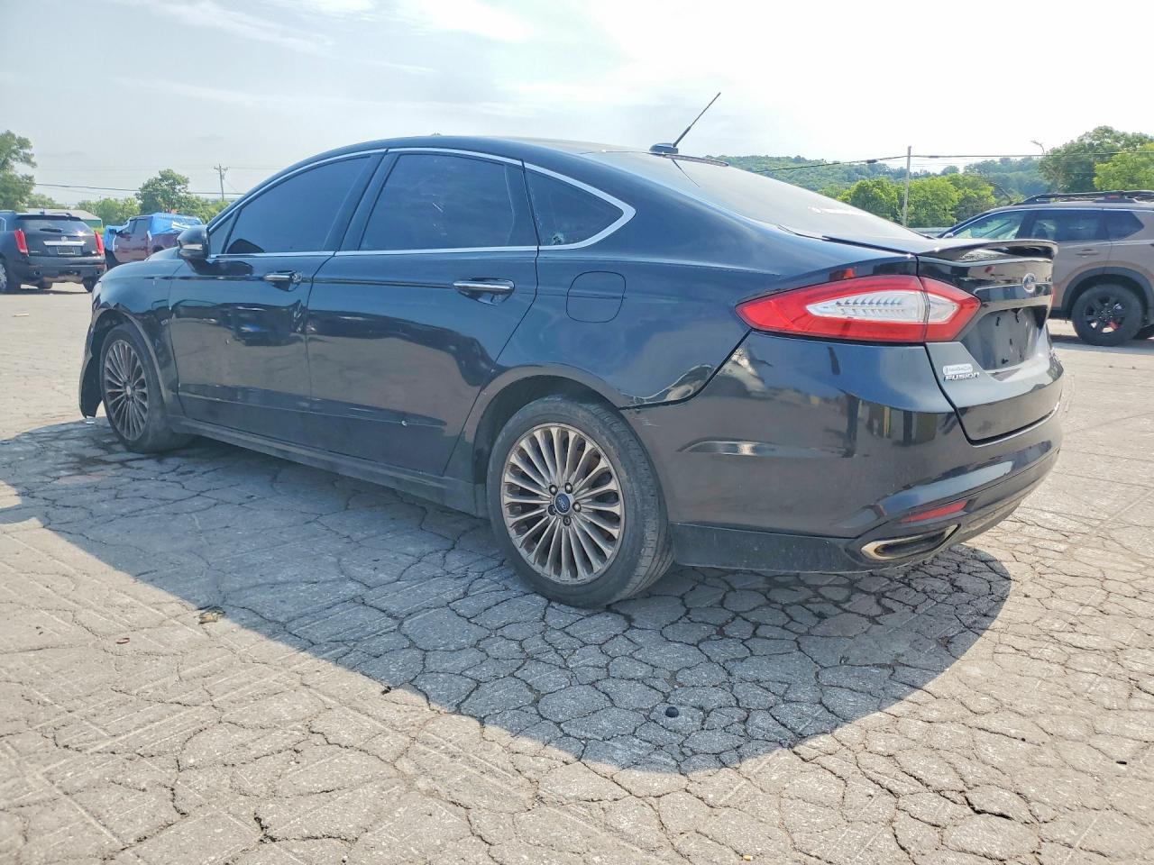 2015 Ford Fusion Titanium Black vin: 3FA6P0K91FR115903