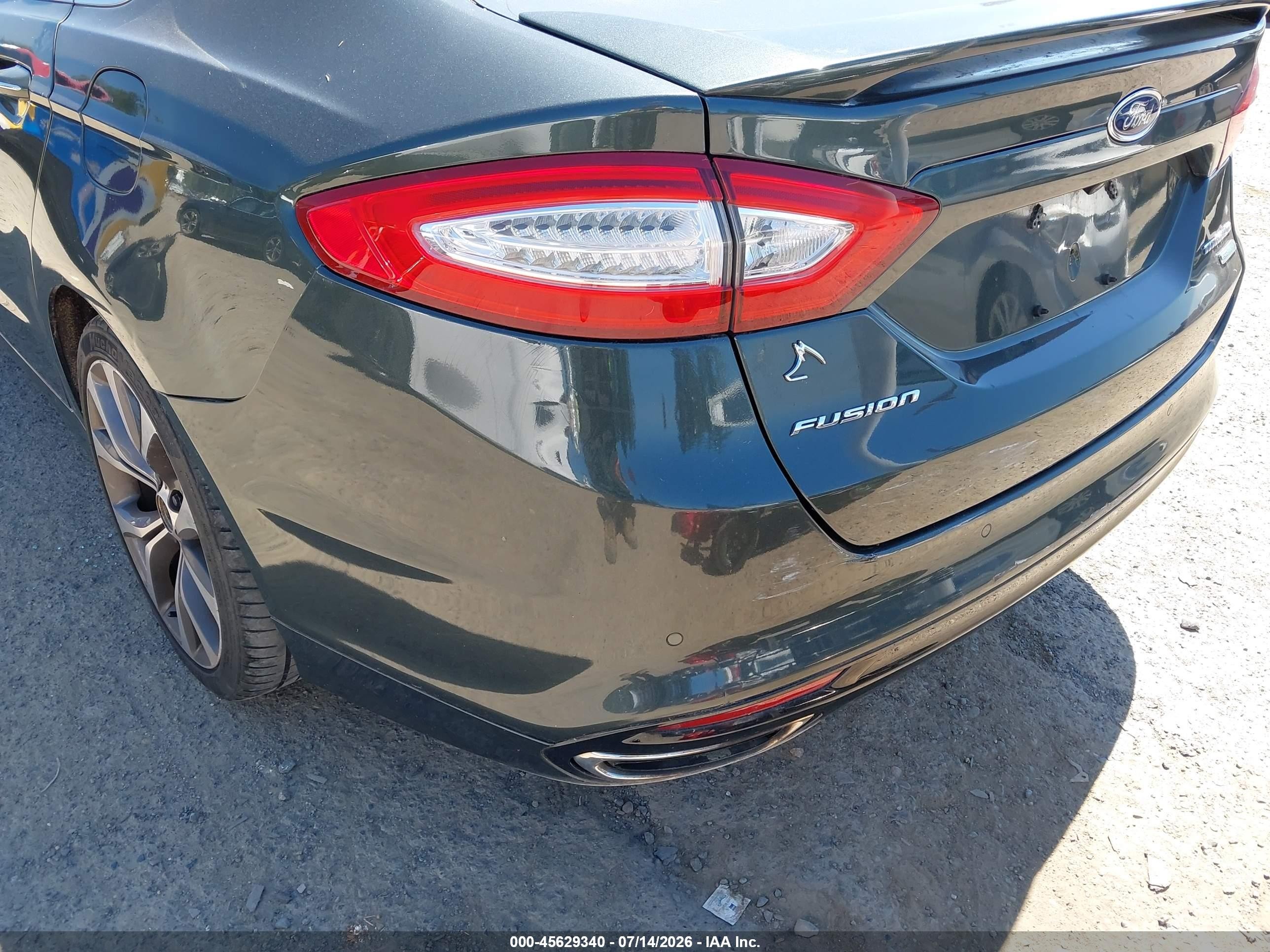 2015 Ford Fusion Titanium Черный vin: 3FA6P0K91FR160856