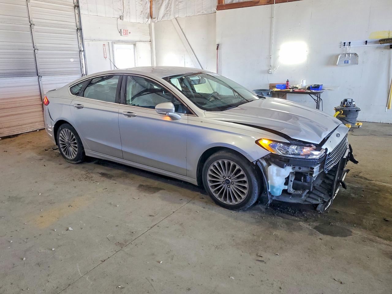 2015 Ford Fusion Titanium Silver vin: 3FA6P0K91FR173218