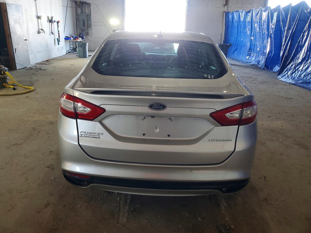 2015 Ford Fusion Titanium Silver vin: 3FA6P0K91FR173218