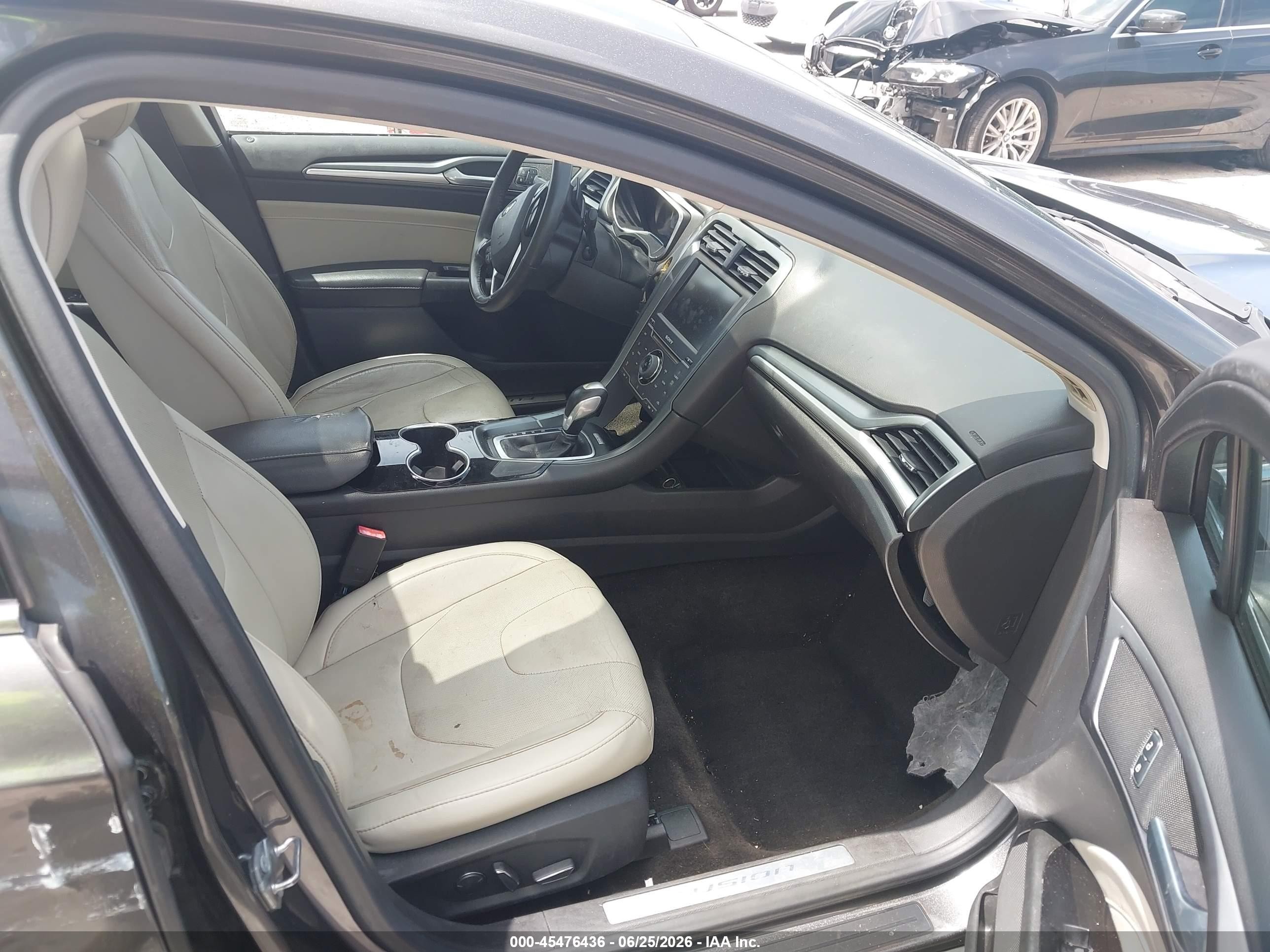 2015 Ford Fusion Titanium Gray vin: 3FA6P0K91FR227486
