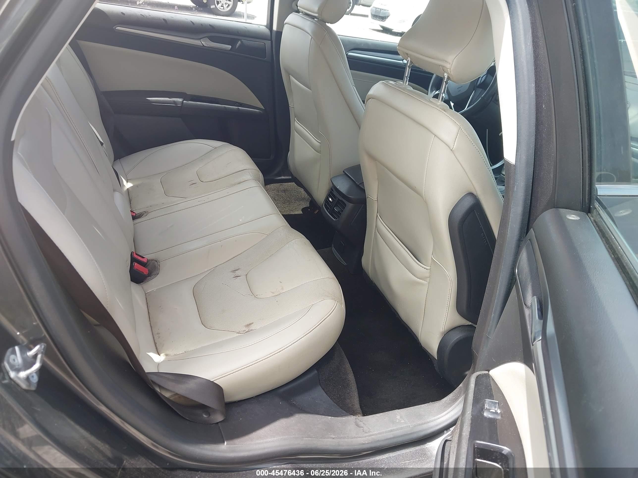 2015 Ford Fusion Titanium Gray vin: 3FA6P0K91FR227486