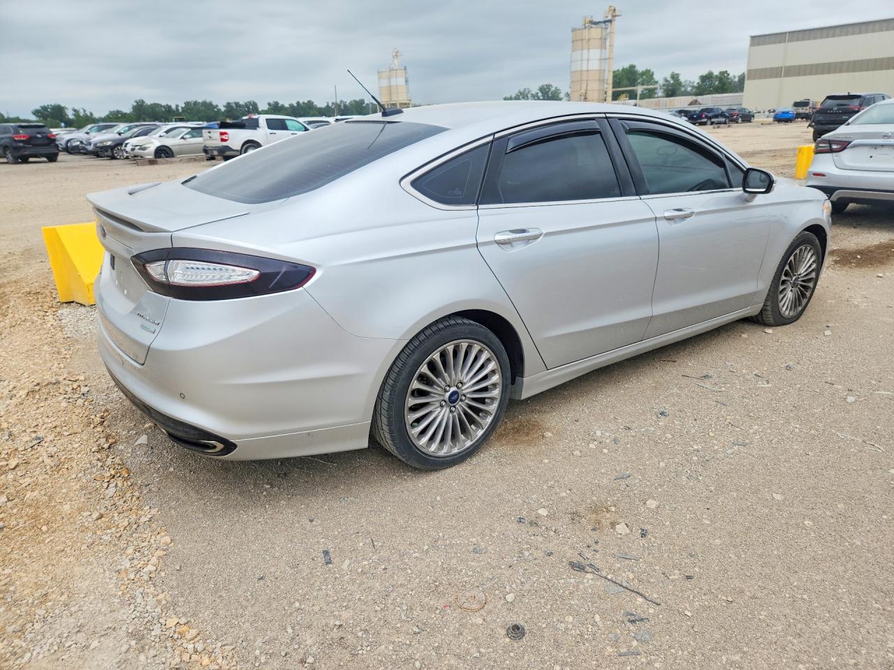 2015 Ford Fusion Titanium Silver vin: 3FA6P0K91FR258446