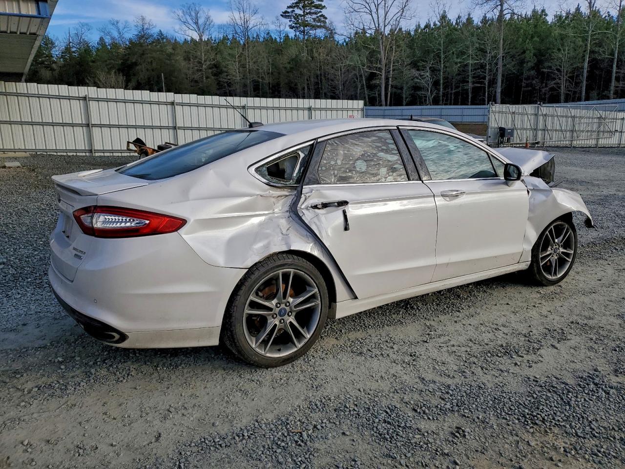 2015 Ford Fusion Titanium White vin: 3FA6P0K91FR273741