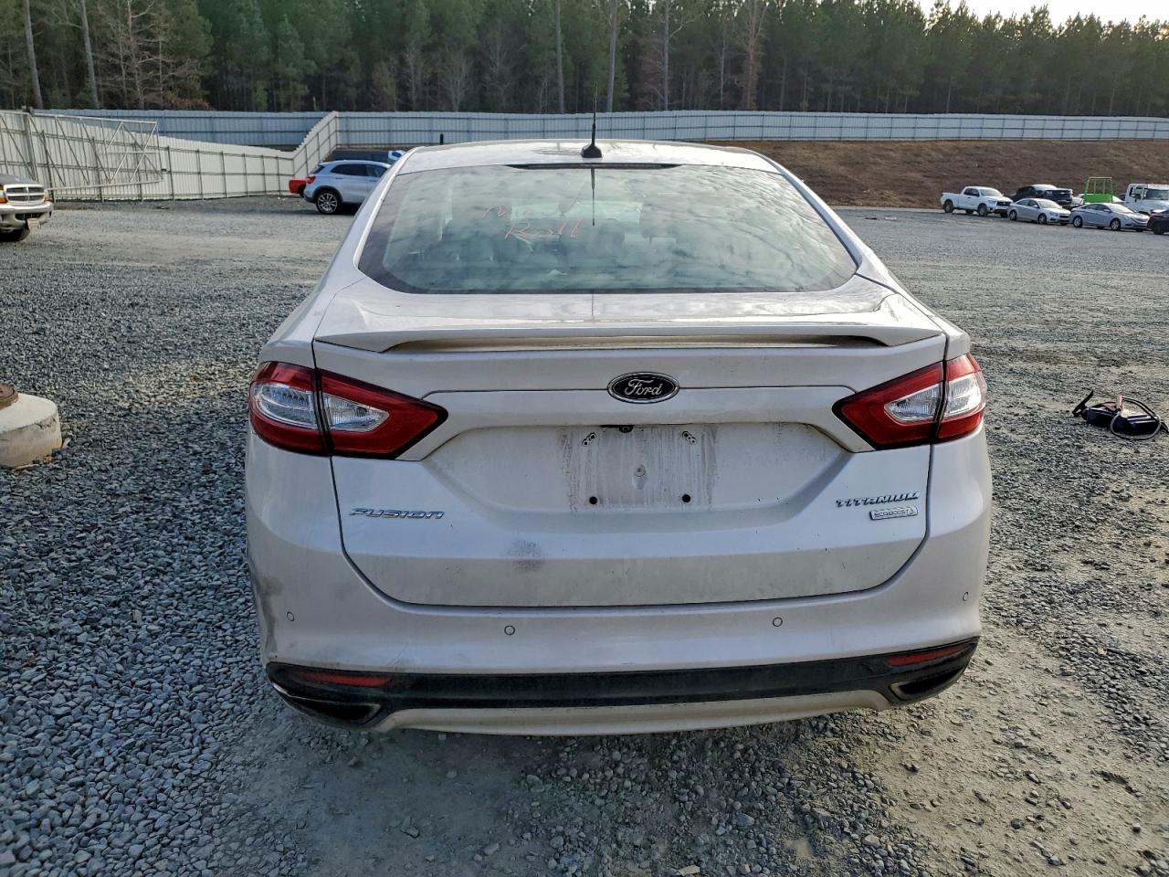 2015 Ford Fusion Titanium White vin: 3FA6P0K91FR273741