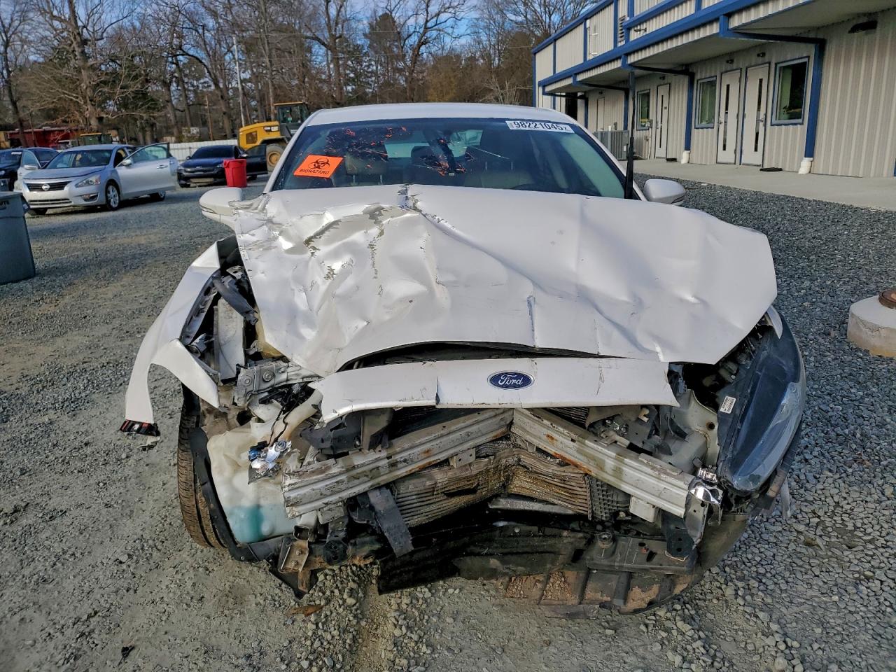 2015 Ford Fusion Titanium White vin: 3FA6P0K91FR273741
