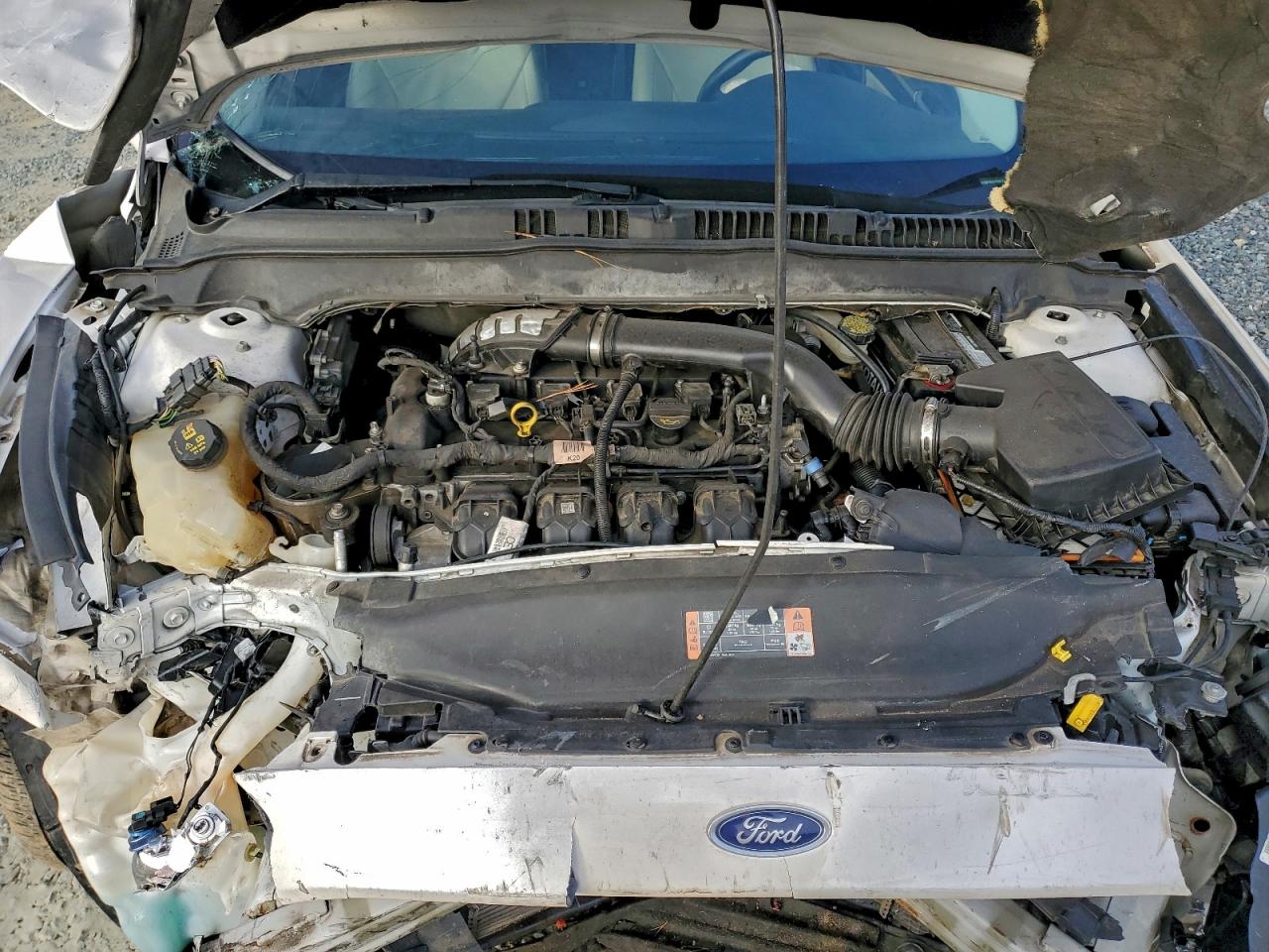 2015 Ford Fusion Titanium White vin: 3FA6P0K91FR273741