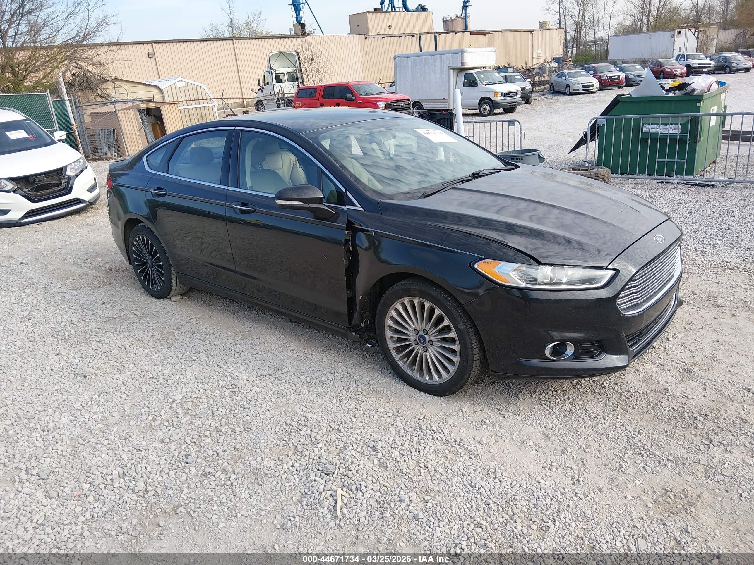 2015 Ford Fusion Titanium Black vin: 3FA6P0K91FR309931