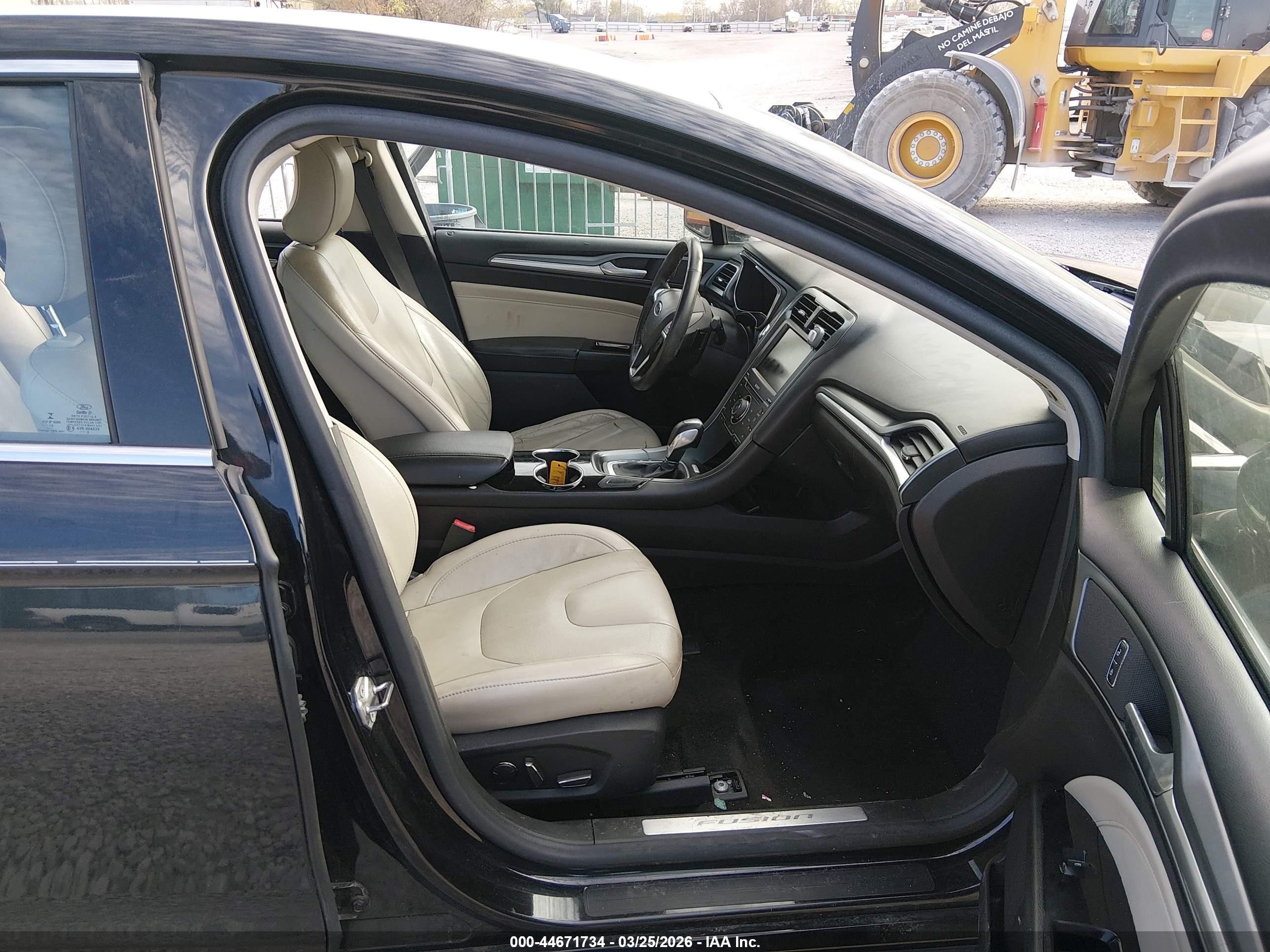 2015 Ford Fusion Titanium Black vin: 3FA6P0K91FR309931