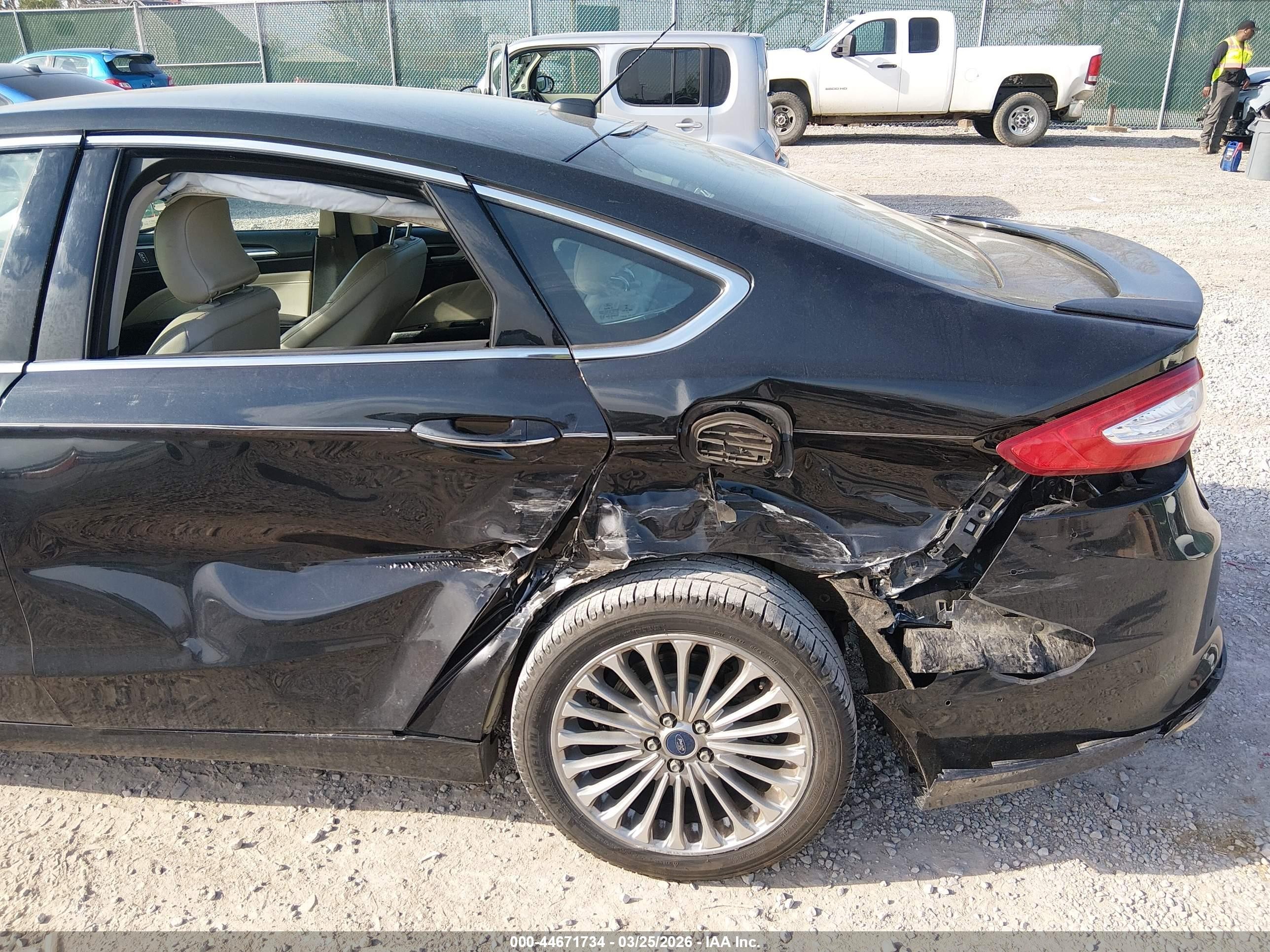 2015 Ford Fusion Titanium Black vin: 3FA6P0K91FR309931