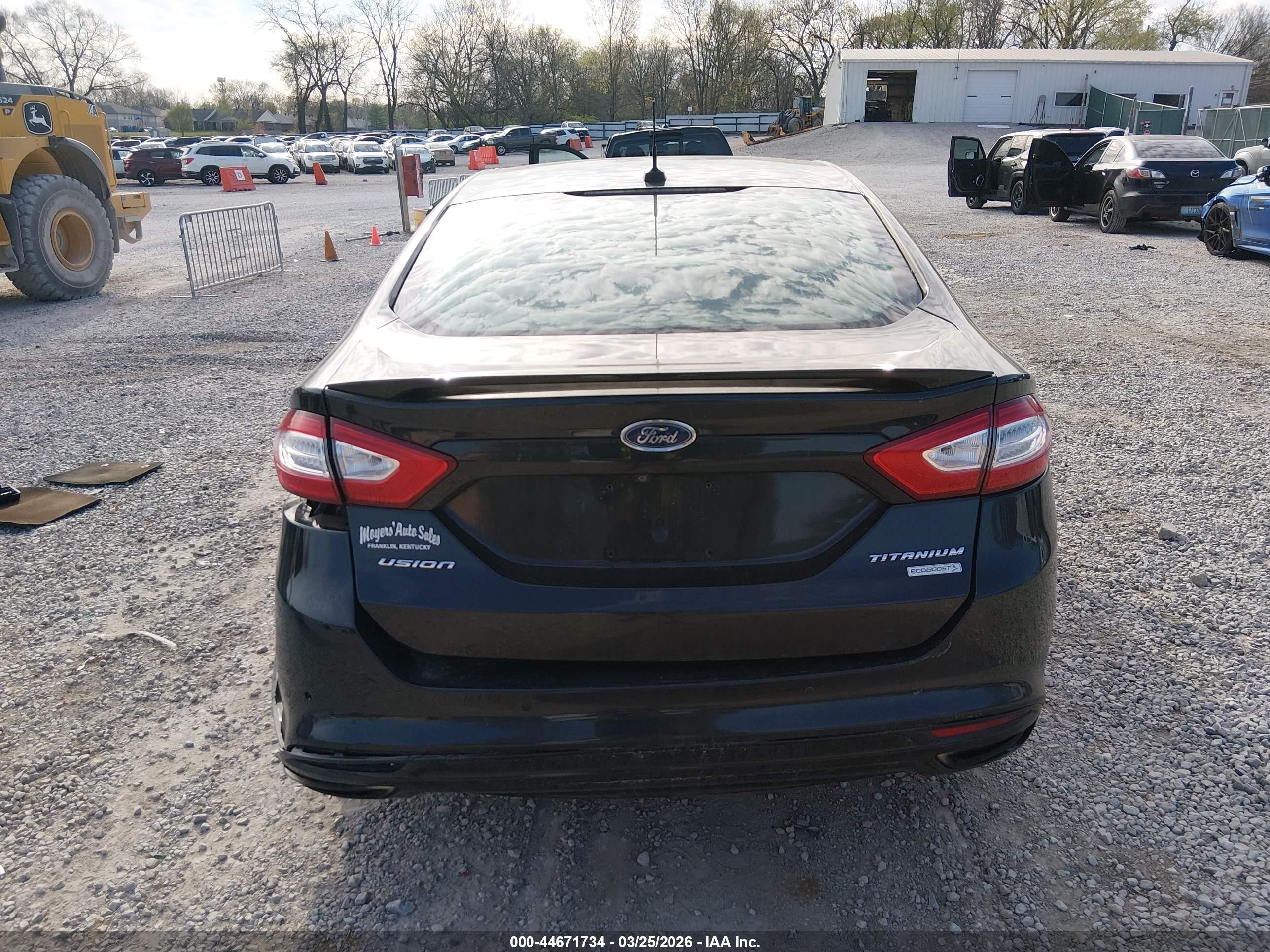 2015 Ford Fusion Titanium Black vin: 3FA6P0K91FR309931