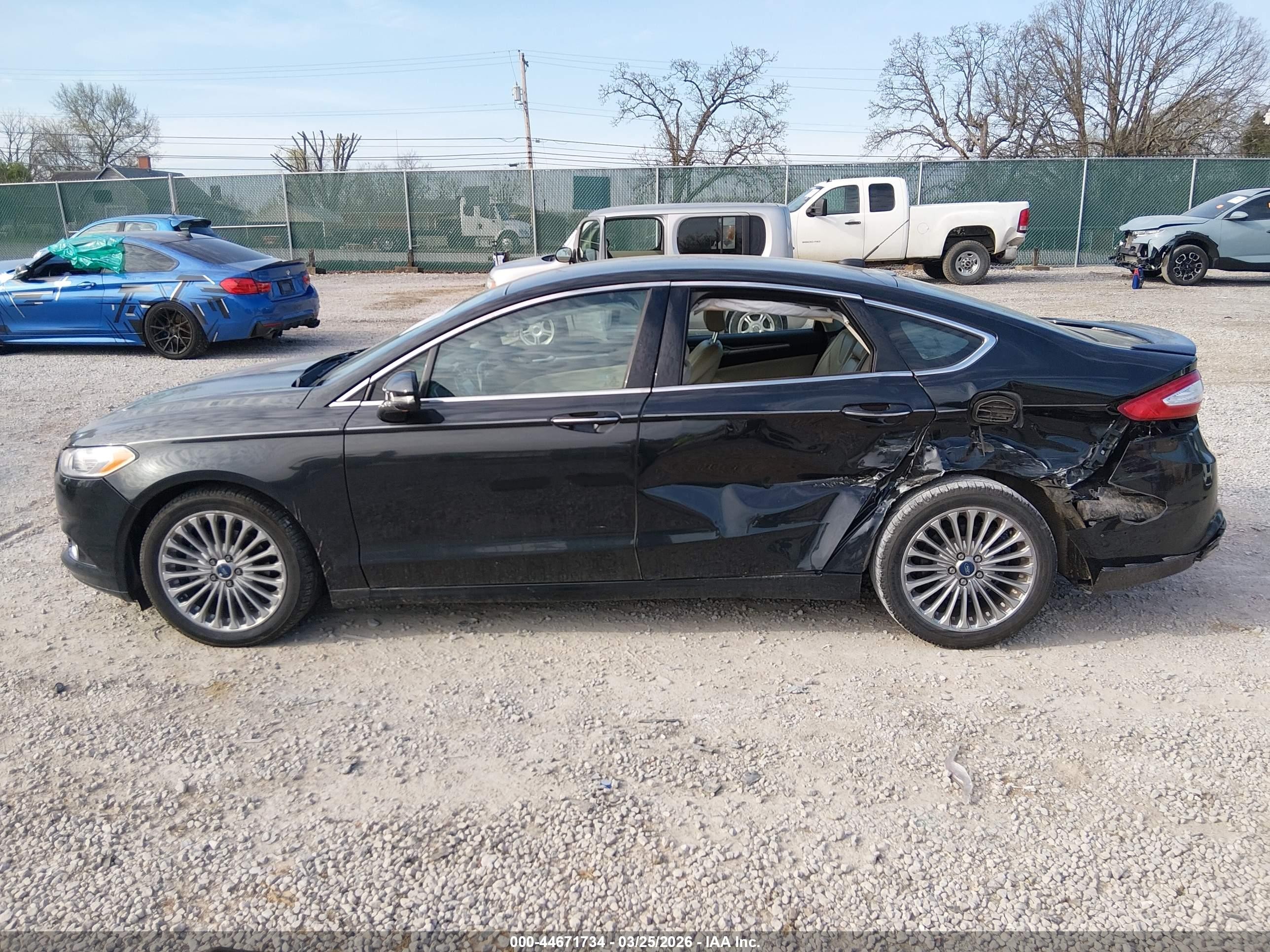 2015 Ford Fusion Titanium Black vin: 3FA6P0K91FR309931