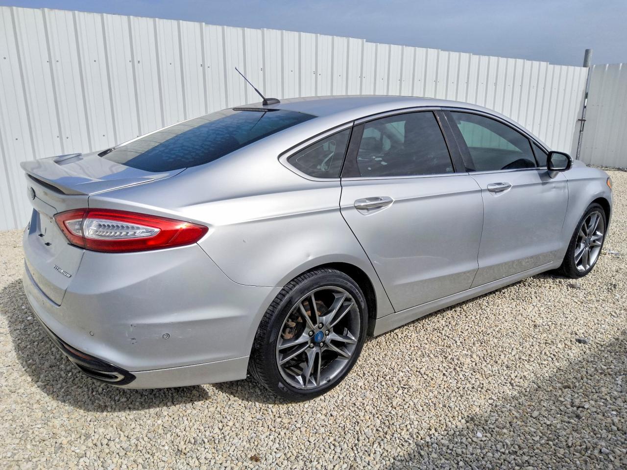 2013 Ford Fusion Titanium Серебряный vin: 3FA6P0K92DR138345