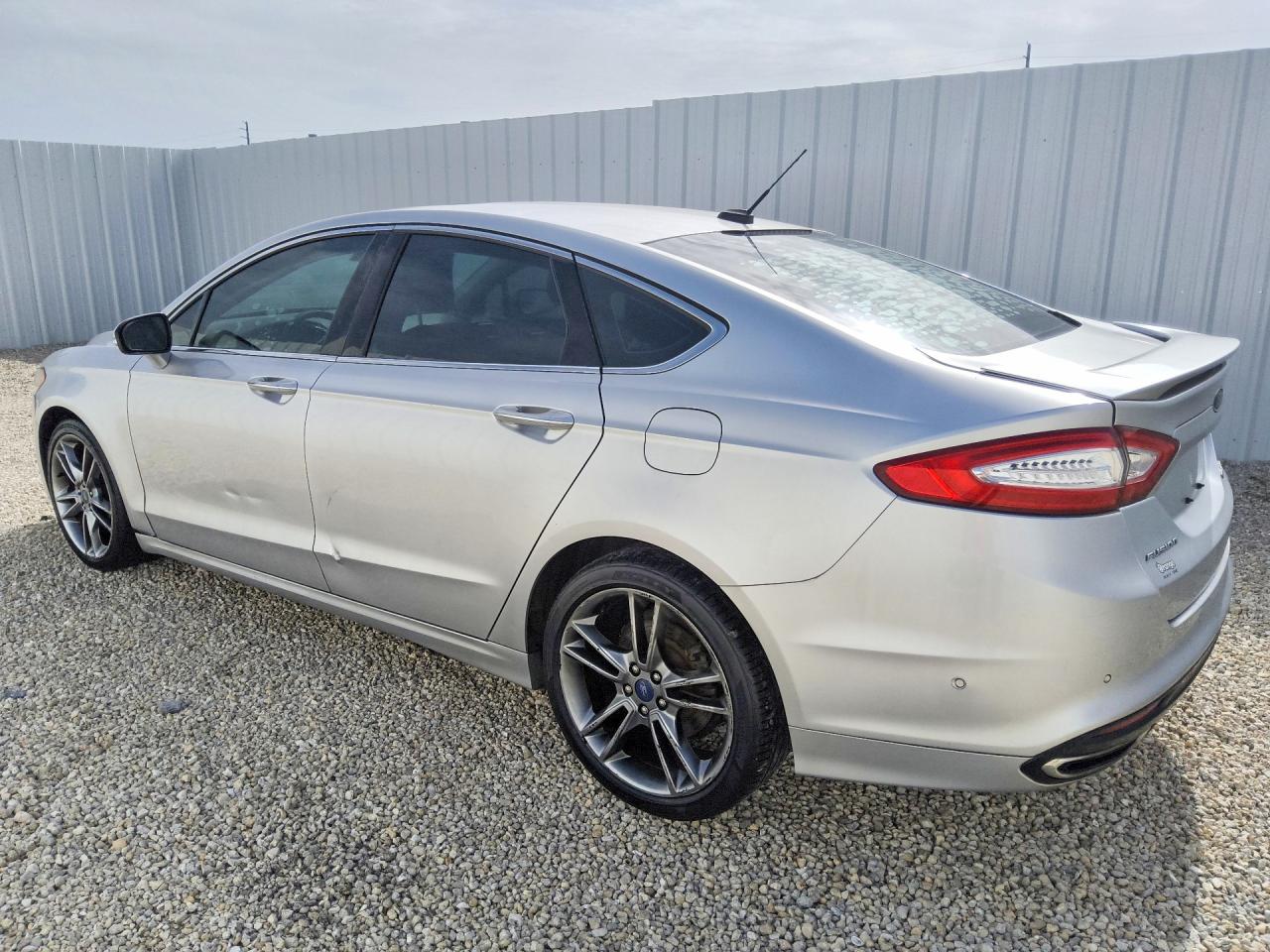 2013 Ford Fusion Titanium Серебряный vin: 3FA6P0K92DR138345