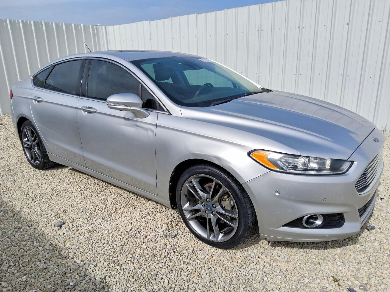 2013 Ford Fusion Titanium Серебряный vin: 3FA6P0K92DR138345
