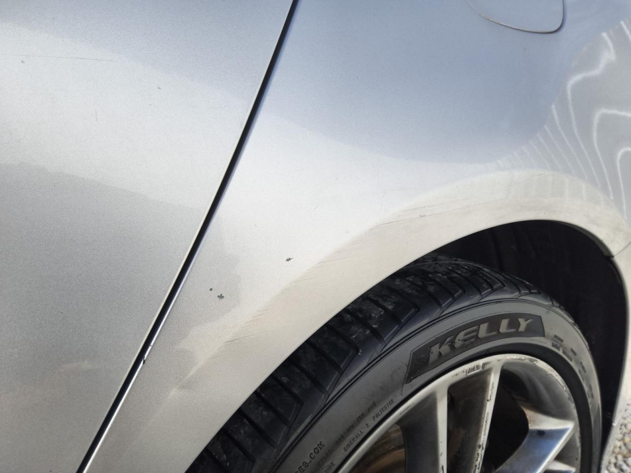 2013 Ford Fusion Titanium Серебряный vin: 3FA6P0K92DR138345 Damage: Left Qtr Panel, Dent(S) W/ Paint Dmg, 1 To 2 Inches