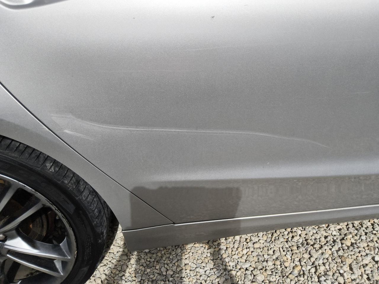 2013 Ford Fusion Titanium Серебряный vin: 3FA6P0K92DR138345 Damage: Right Rear Door, Dent(S) W/No Paint Dmg, 5 To 6 Inches