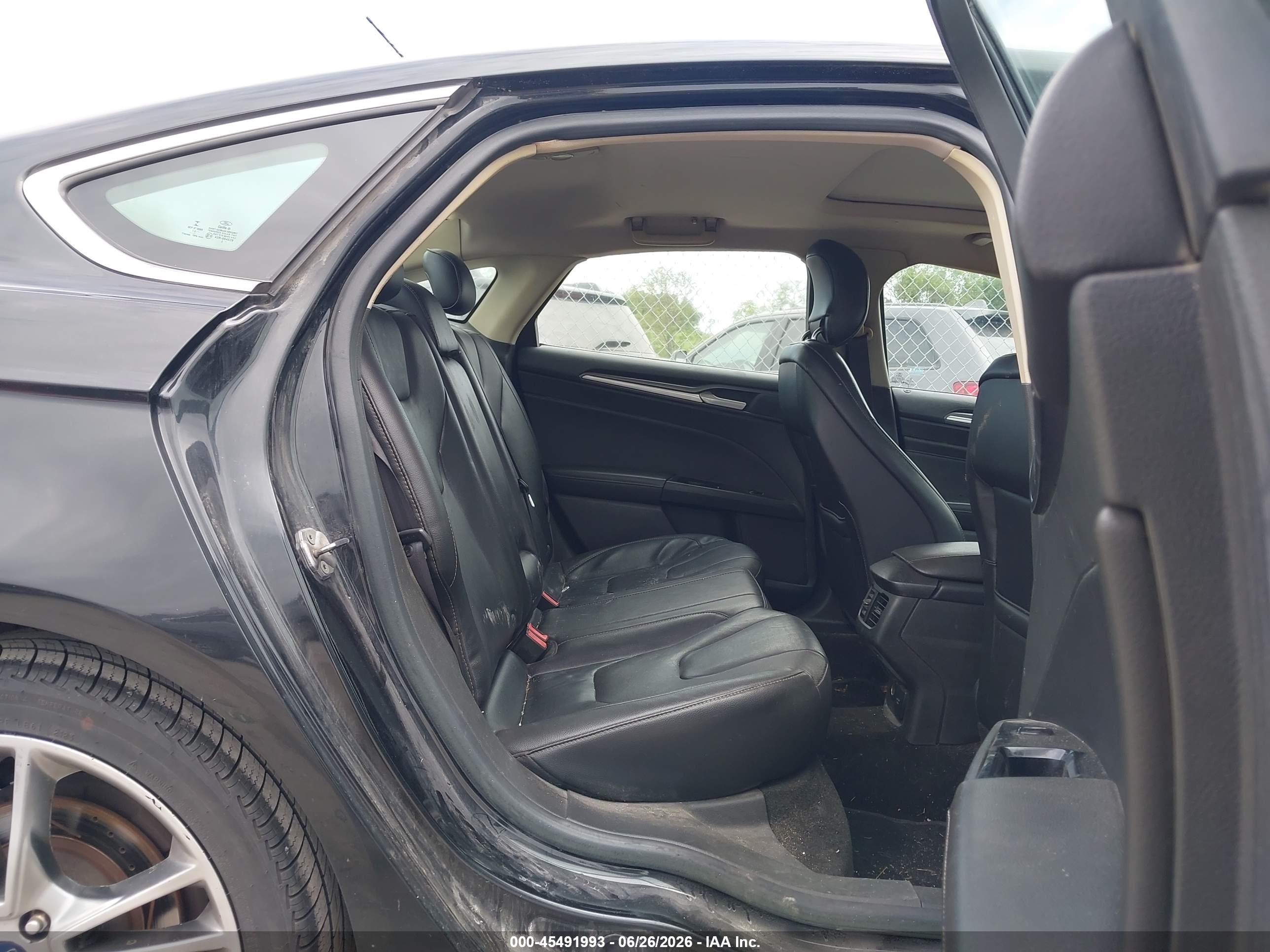 2013 Ford Fusion Titanium Black vin: 3FA6P0K92DR168722