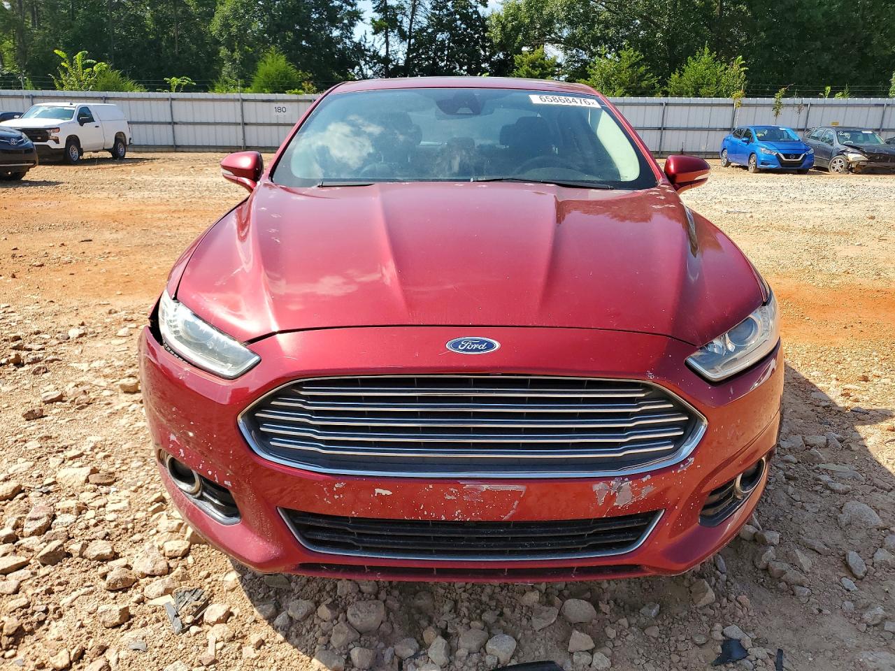 2013 Ford Fusion Titanium Красный vin: 3FA6P0K92DR188422
