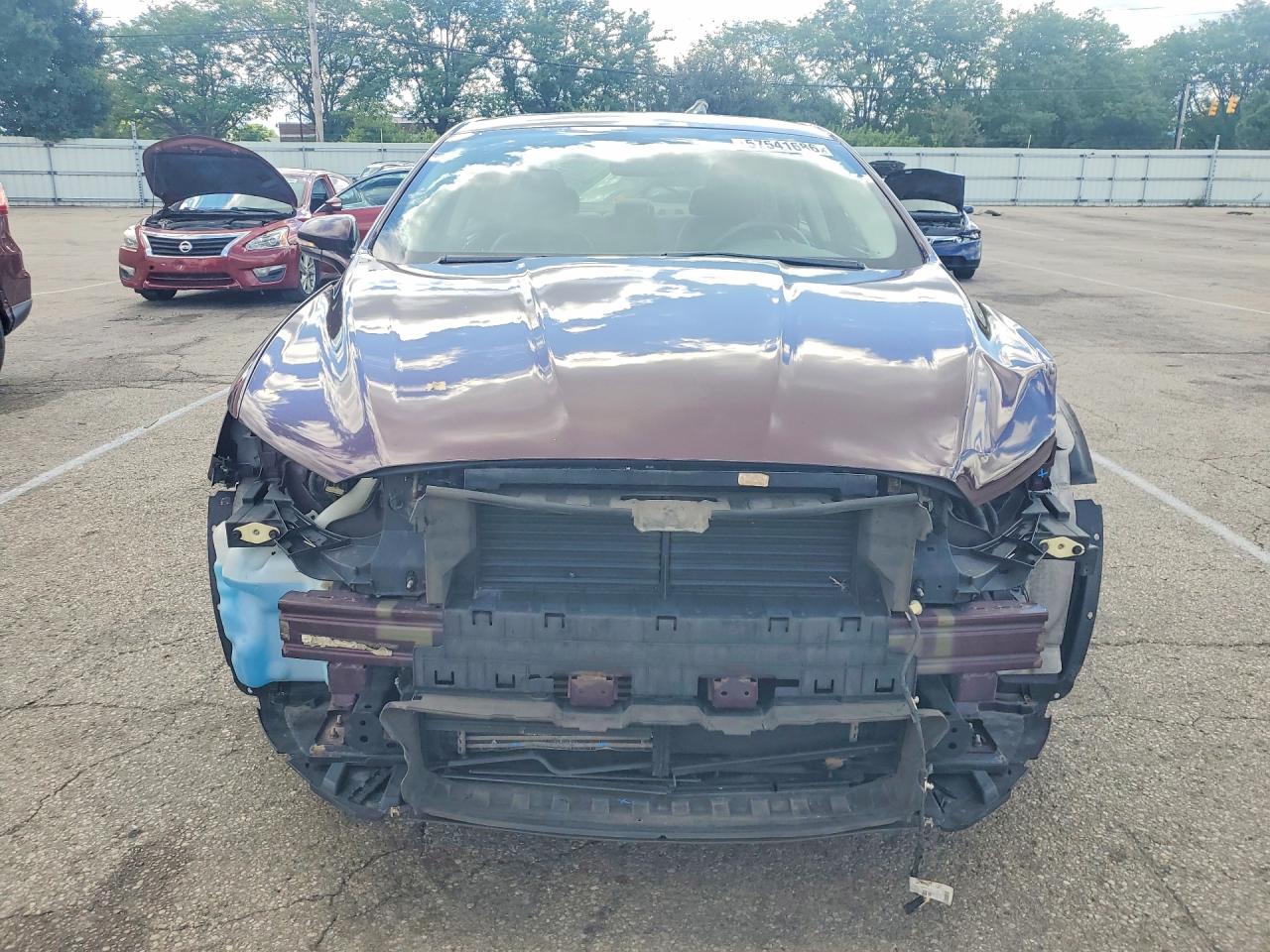 2013 Ford Fusion Titanium Maroon vin: 3FA6P0K92DR280811