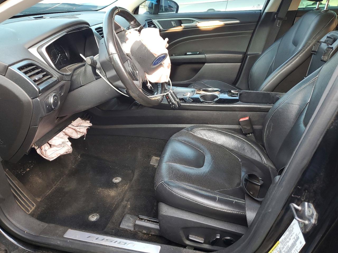 2013 Ford Fusion Black vin: 3FA6P0K92DR281683