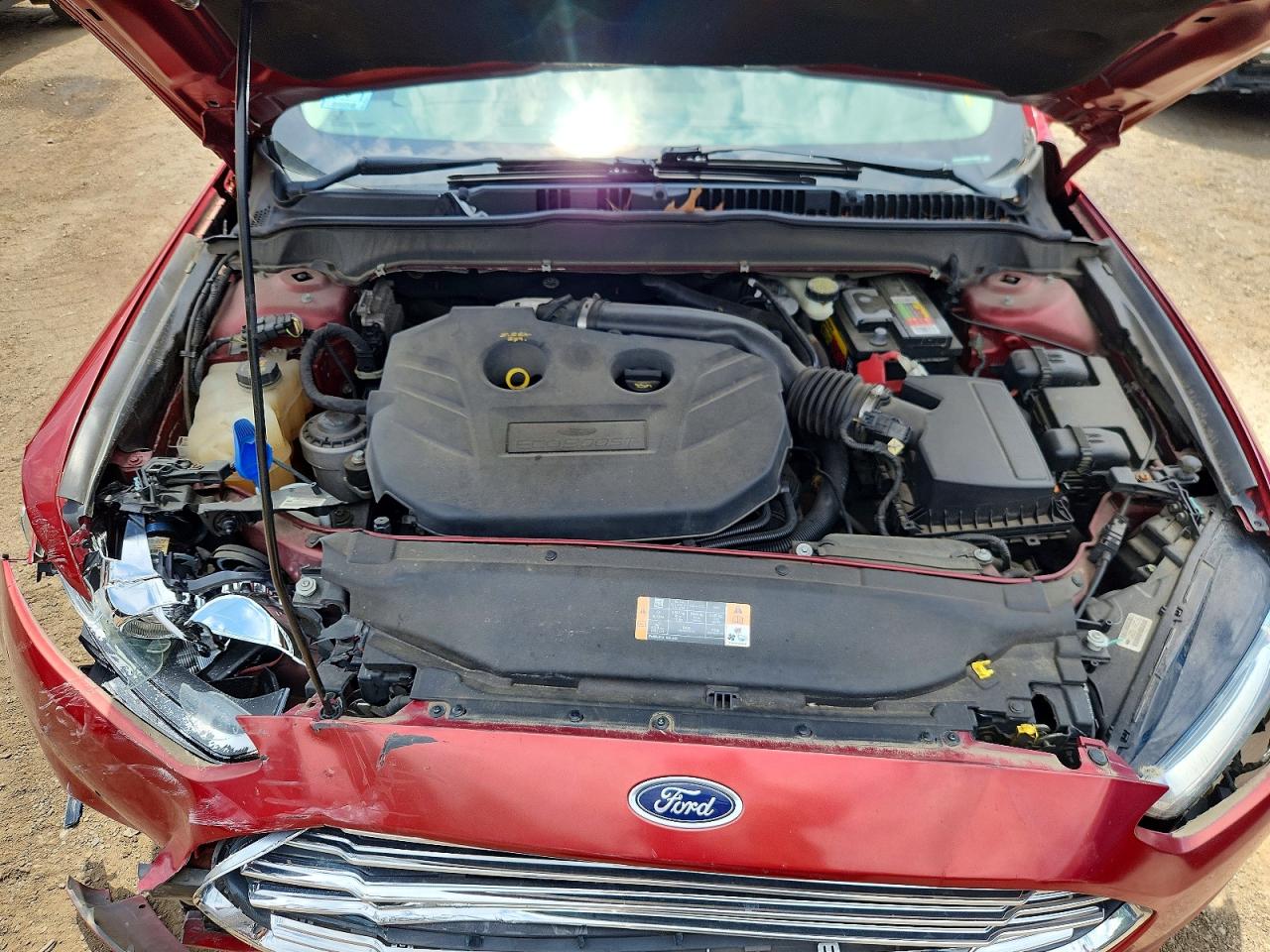 2013 Ford Fusion Titanium Red vin: 3FA6P0K92DR335094
