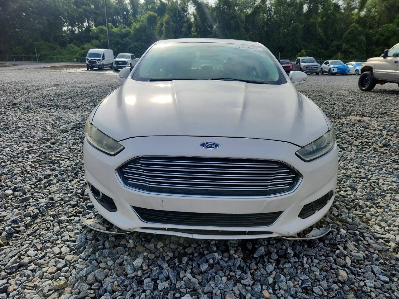 2014 Ford Fusion Titanium White vin: 3FA6P0K92ER118775