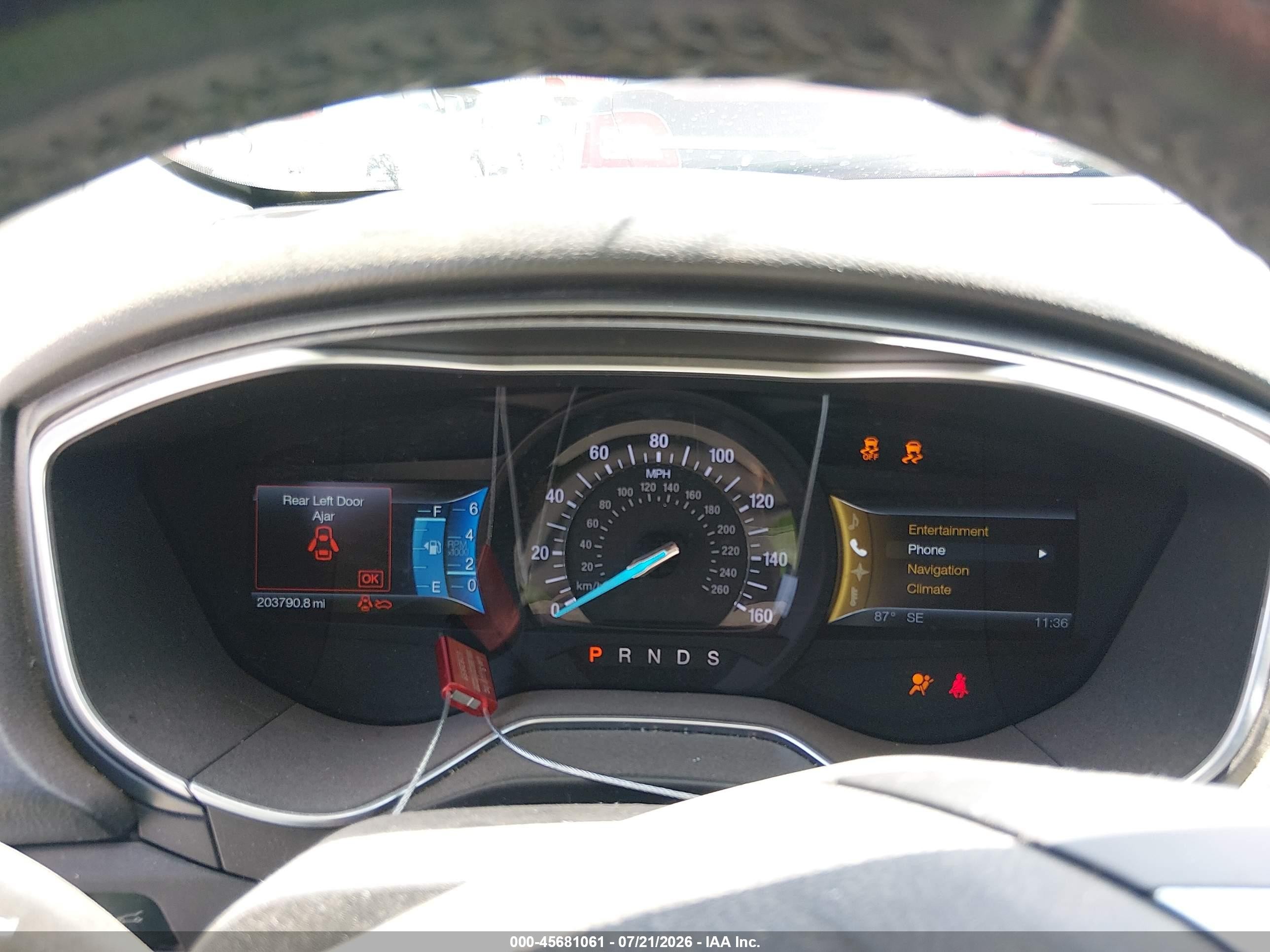 2014 Ford Fusion Titanium Красный vin: 3FA6P0K92ER170357
