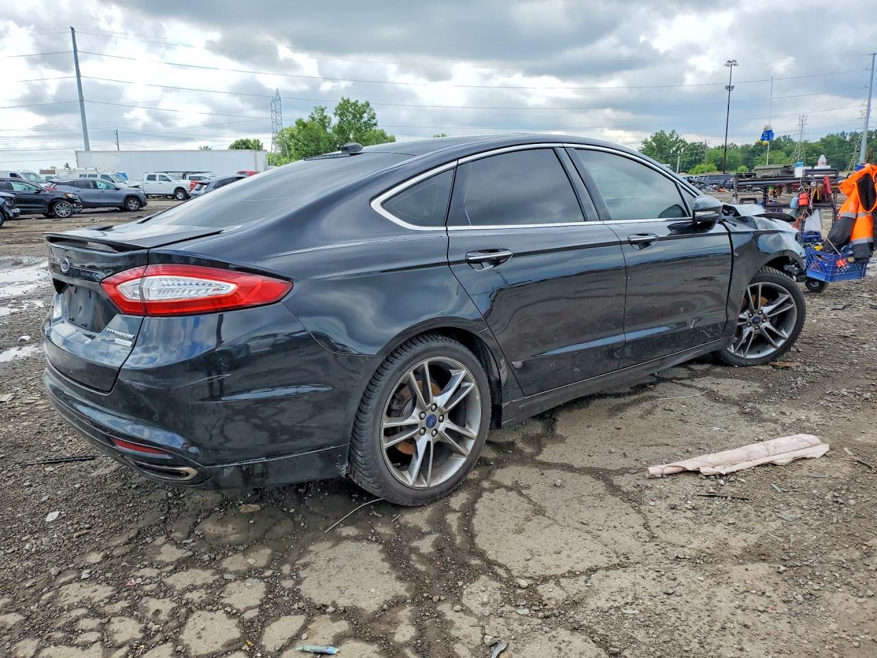 2014 Ford Fusion Titanium Black vin: 3FA6P0K92ER211361