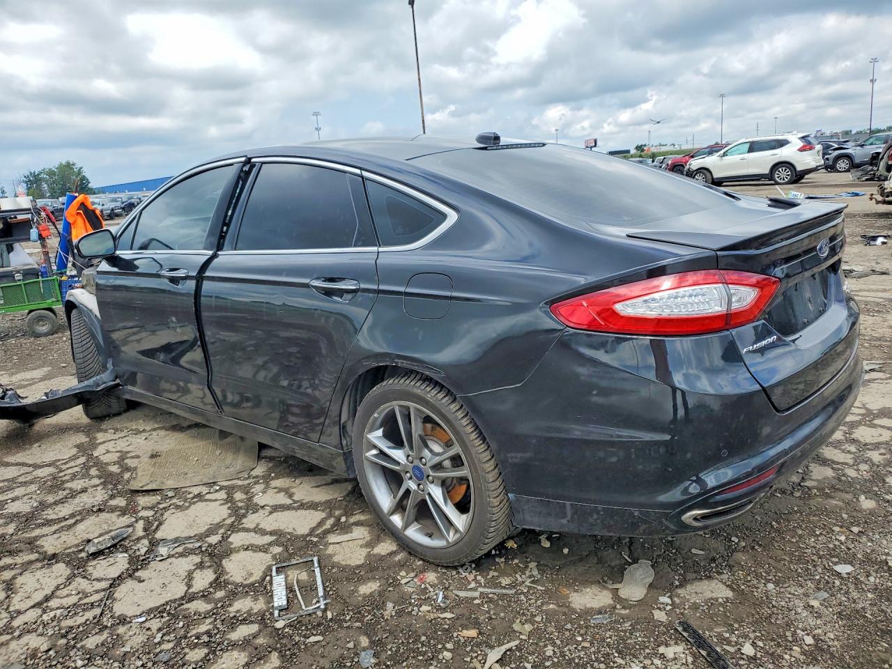 2014 Ford Fusion Titanium Black vin: 3FA6P0K92ER211361