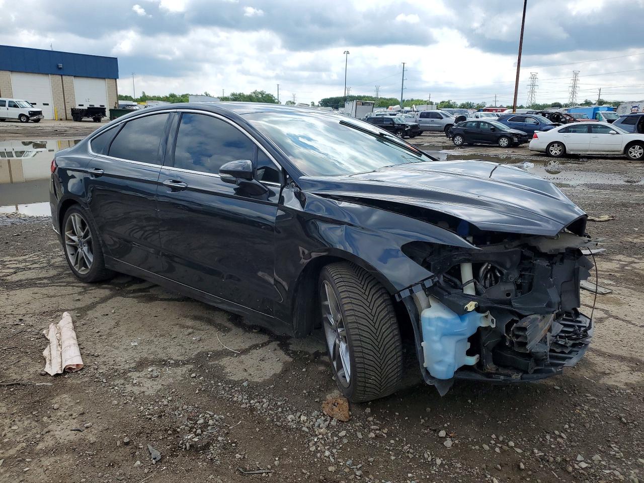 2014 Ford Fusion Titanium Black vin: 3FA6P0K92ER211361