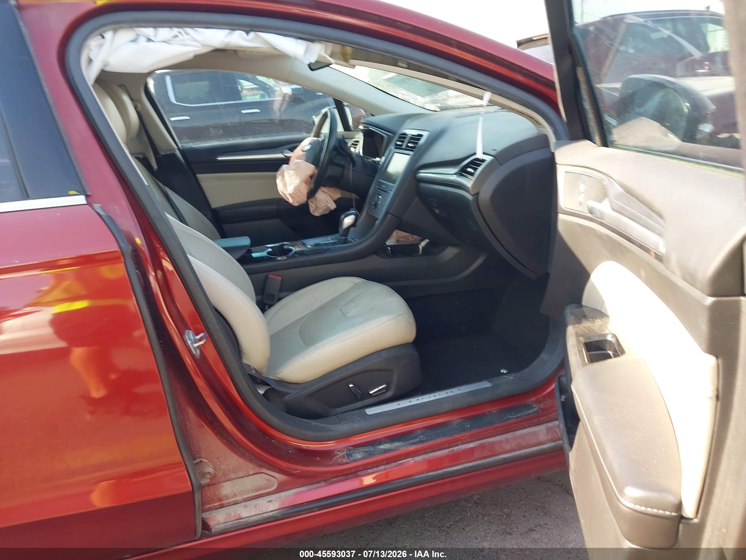 2014 Ford Fusion Titanium Orange vin: 3FA6P0K92ER378240
