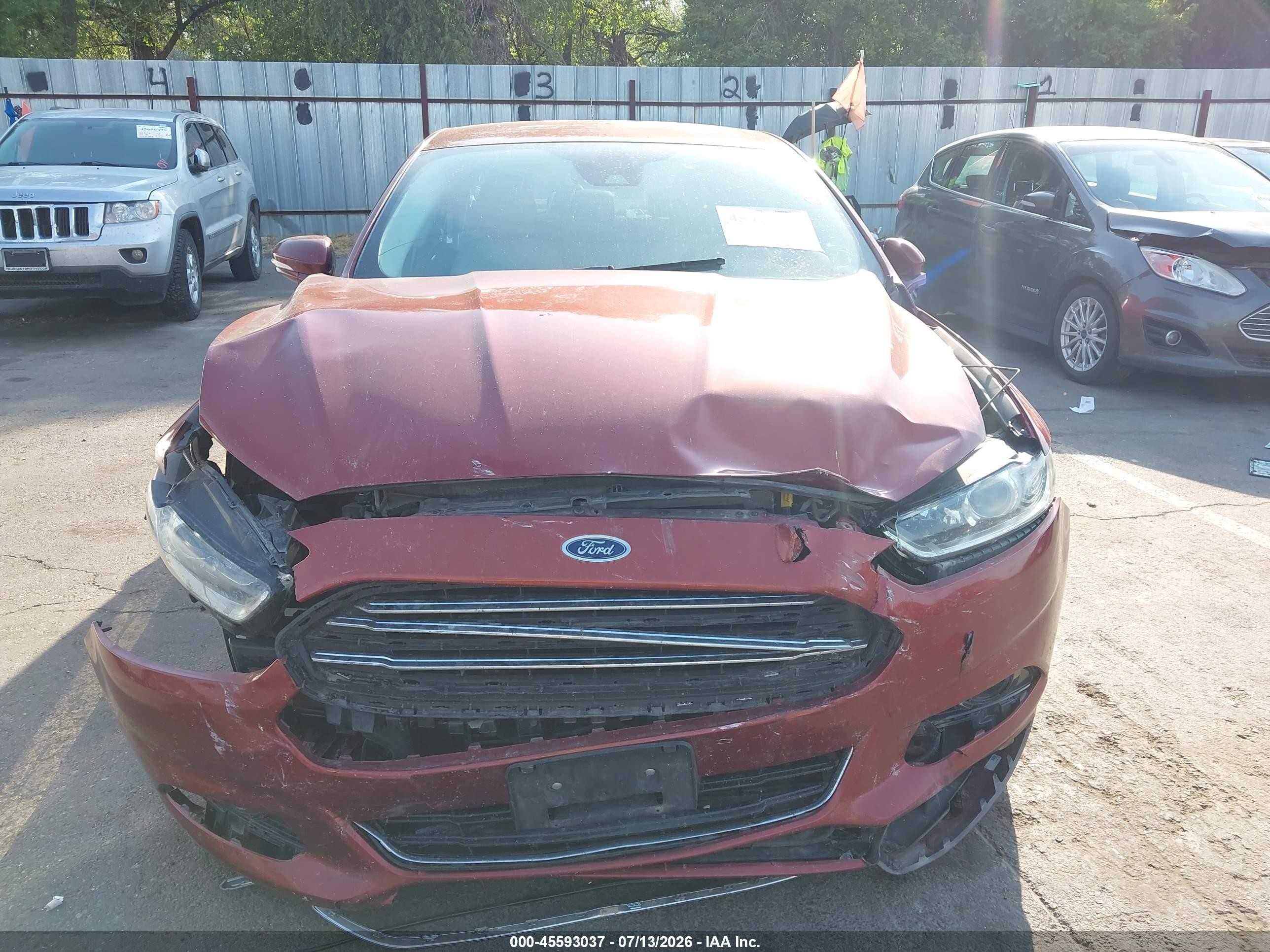 2014 Ford Fusion Titanium Orange vin: 3FA6P0K92ER378240